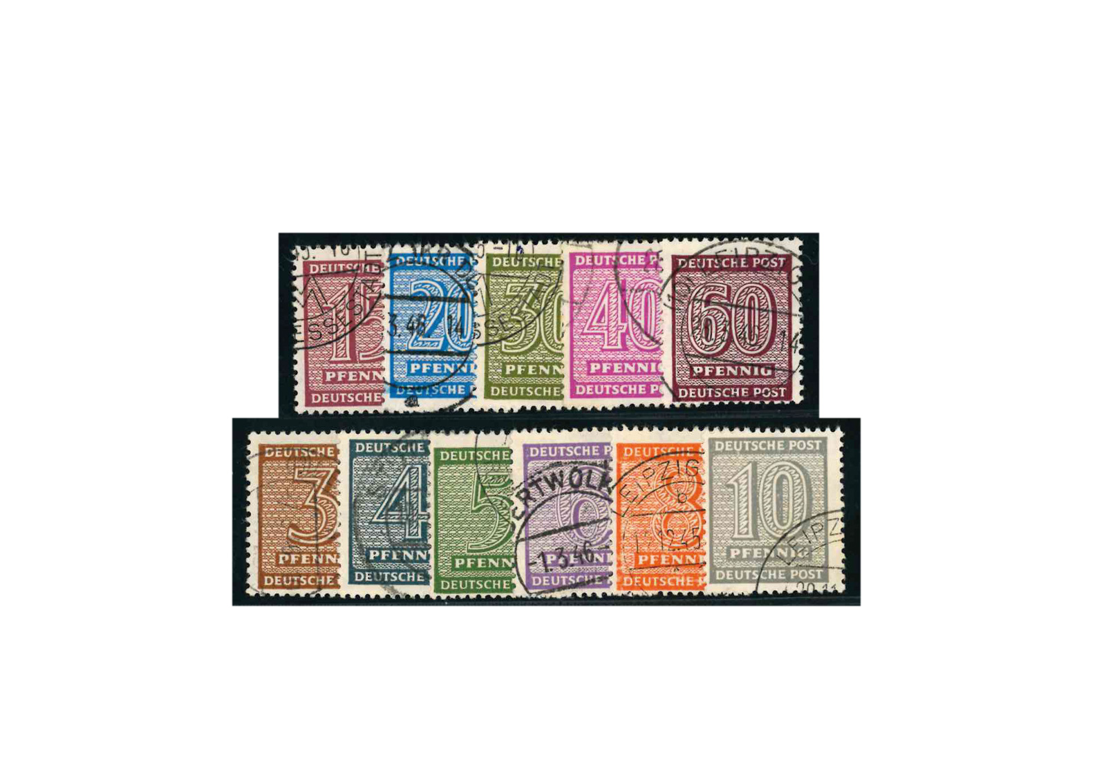 Briefmarken SBZ Mi.Nr. 126Y/137Y gestempelt