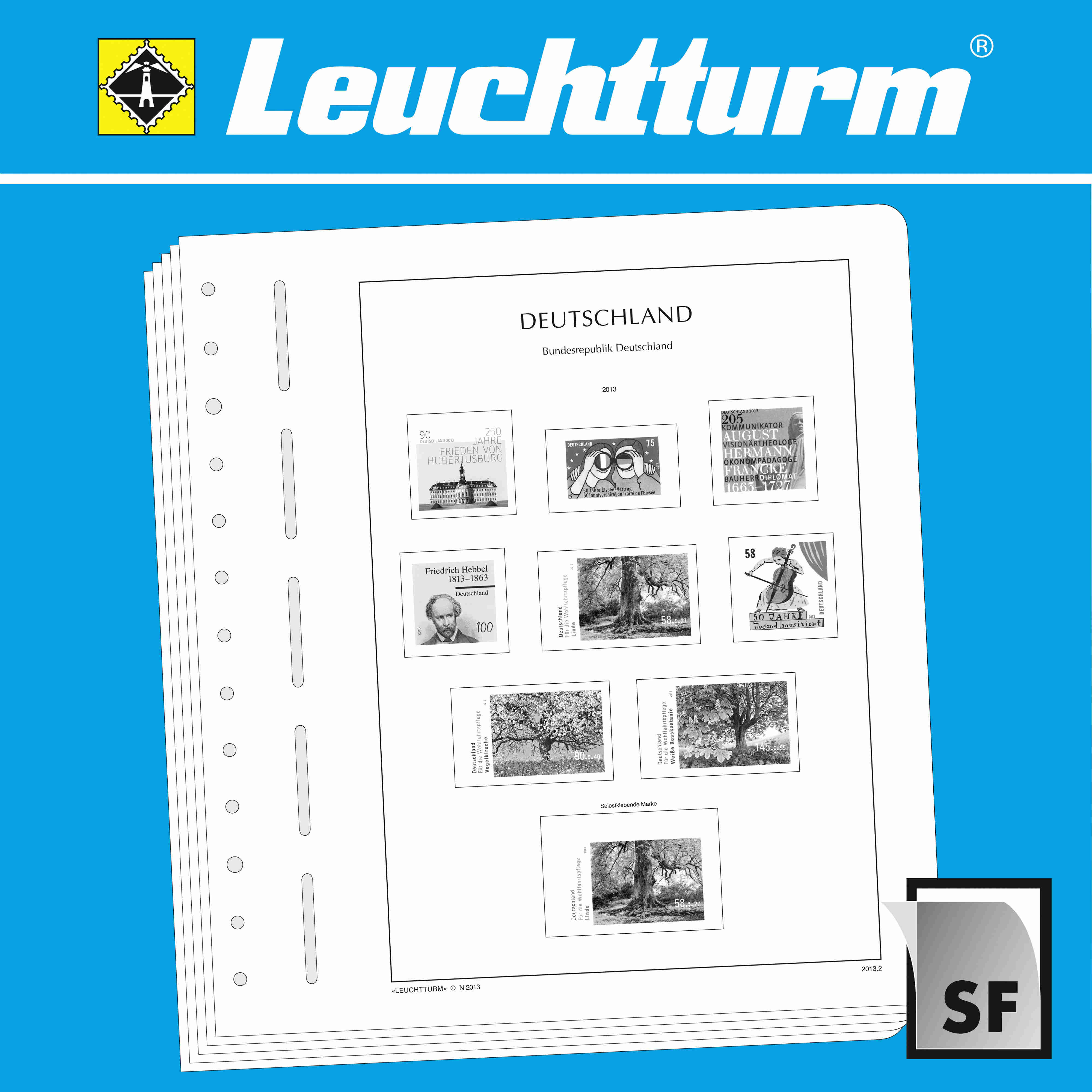 LEUCHTTURM SF-Vordruckblätter Deutschland Markenheftchen 2010-2014