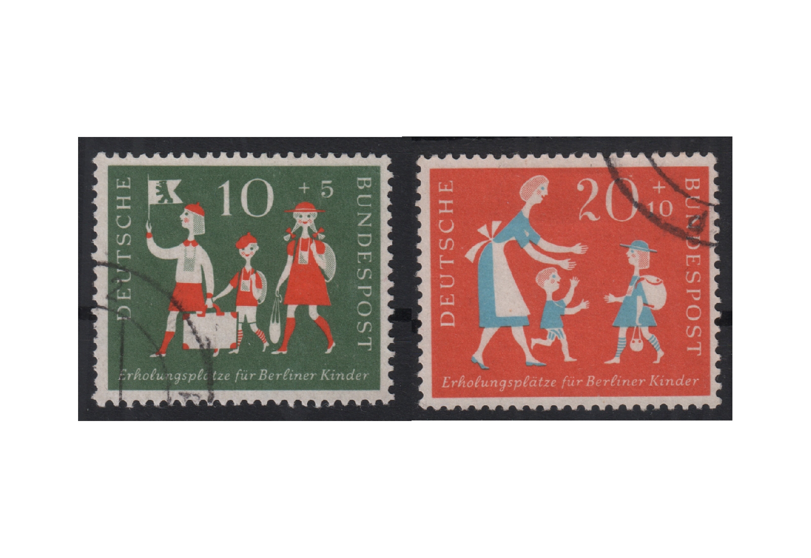 BRD Erholungsplätze für Berliner Kinder 1957 Mi.Nr. 250-251 gestempelt