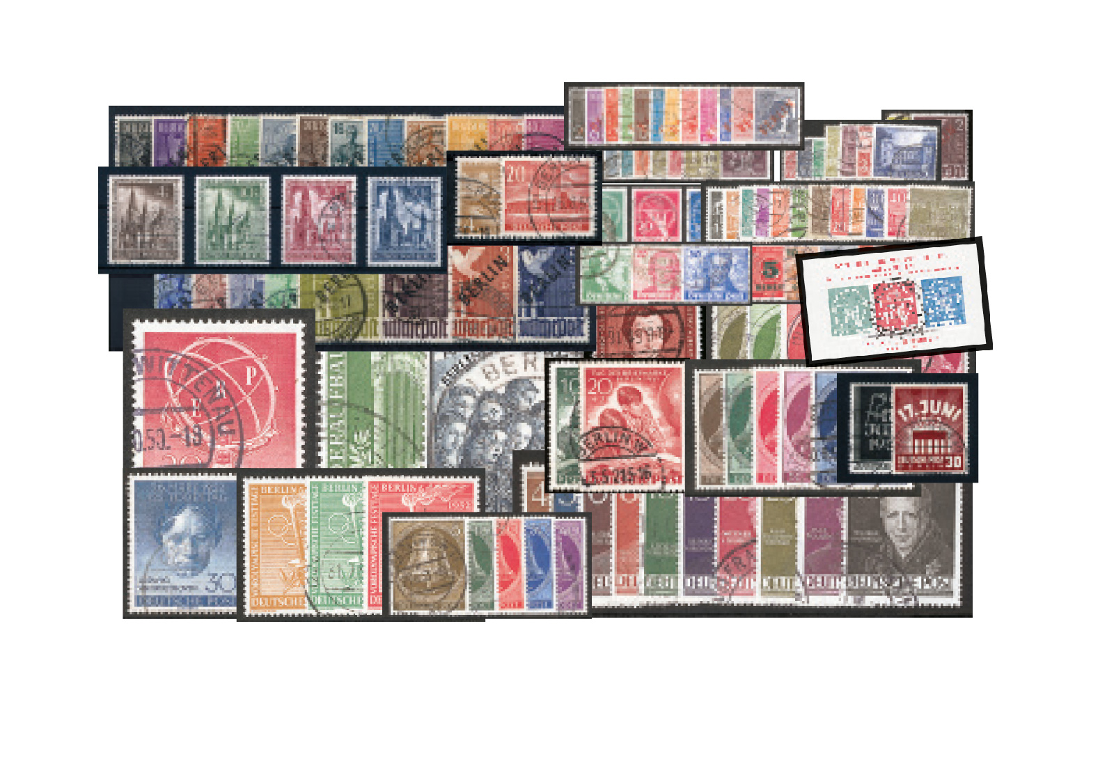 Berlin 1948-1953 komplett Michel Nr. 1-113 inklusive Block 1 gestempelt
