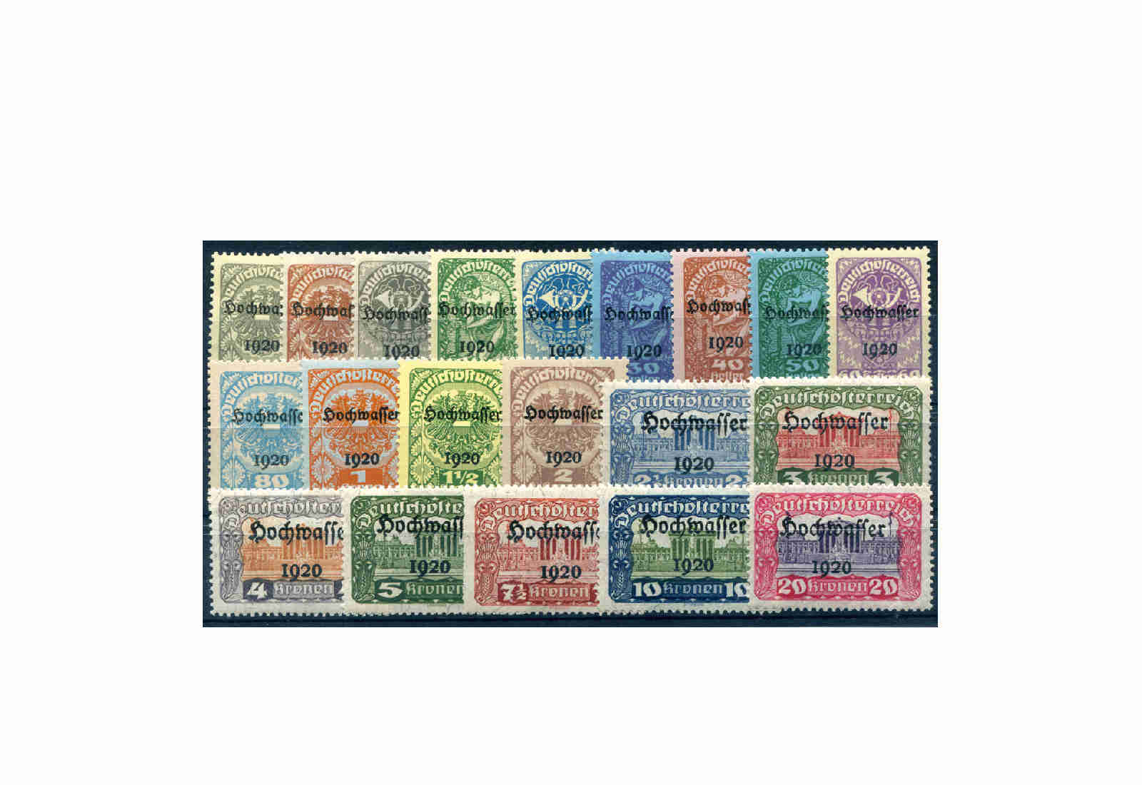 Briefmarken Österreich Hochwasserhilfe Michel-Nr. 340/359 gestempelt