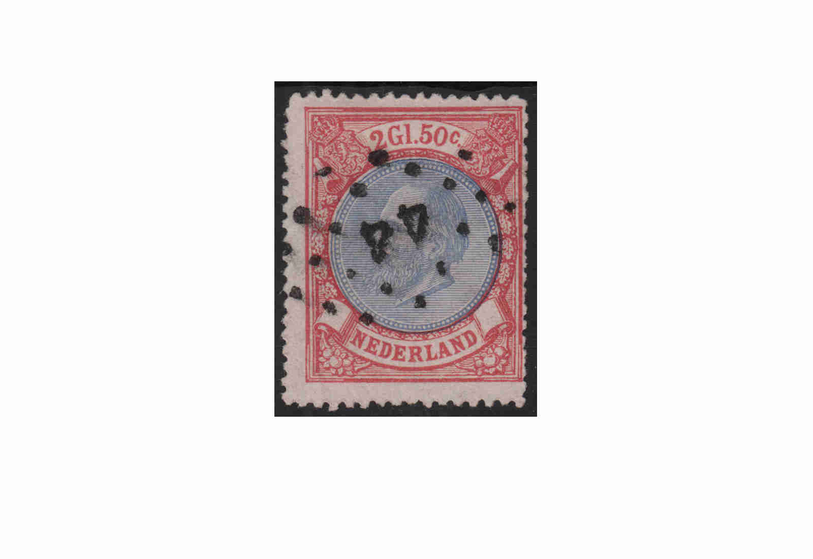 Niederlande Willem III. 1872/1888 Michel-Nr. 29 gestempelt