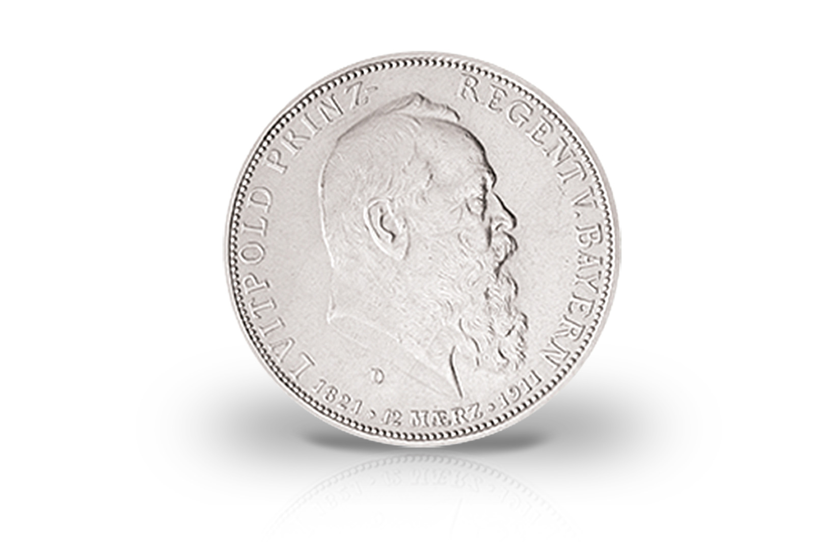 5 Mark 1911 Deutsches Kaiserreich Bayern Prinzregent Luitpold Jaeger-Nr. 50