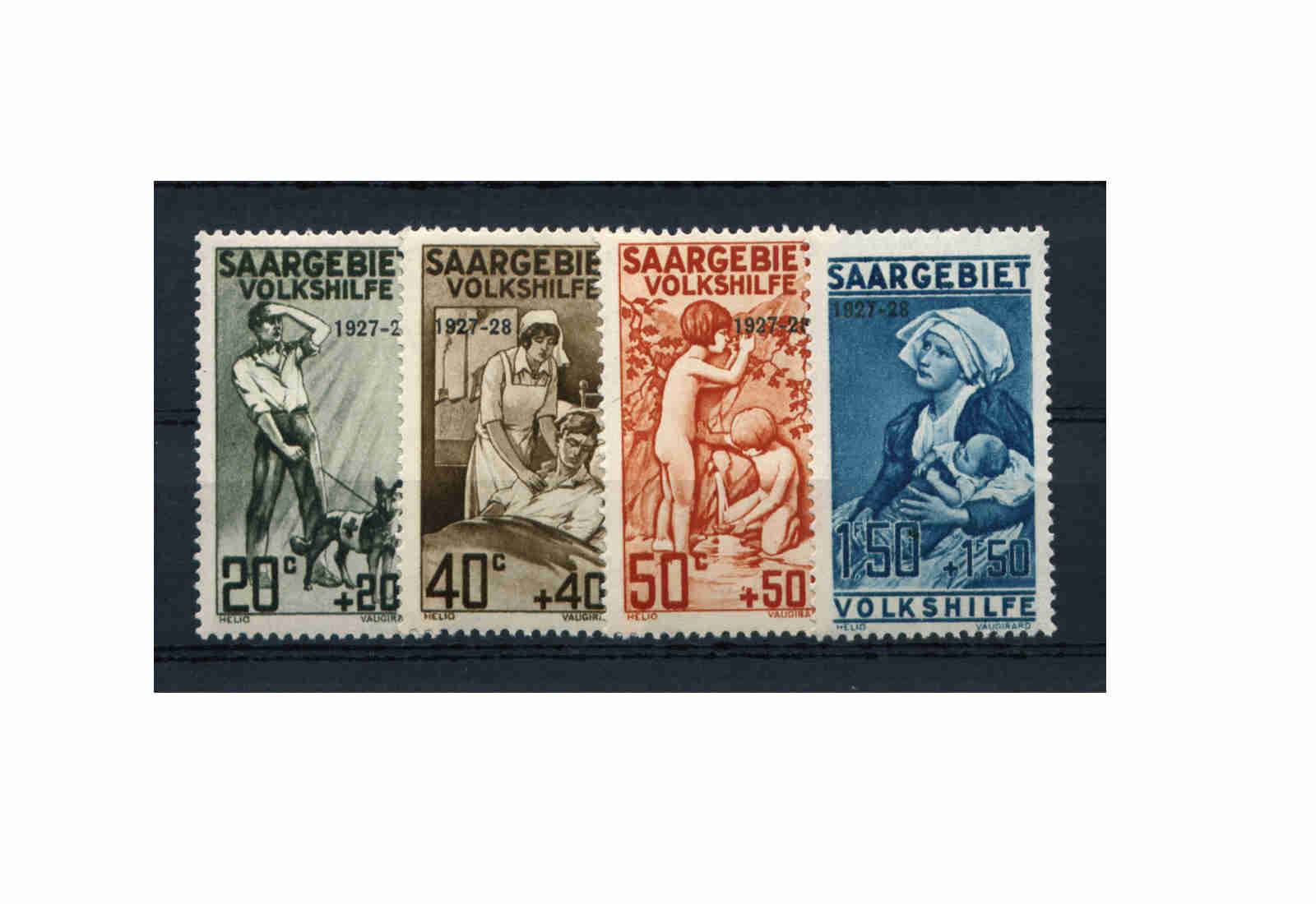 Briefmarken Saar 104/107 gest.