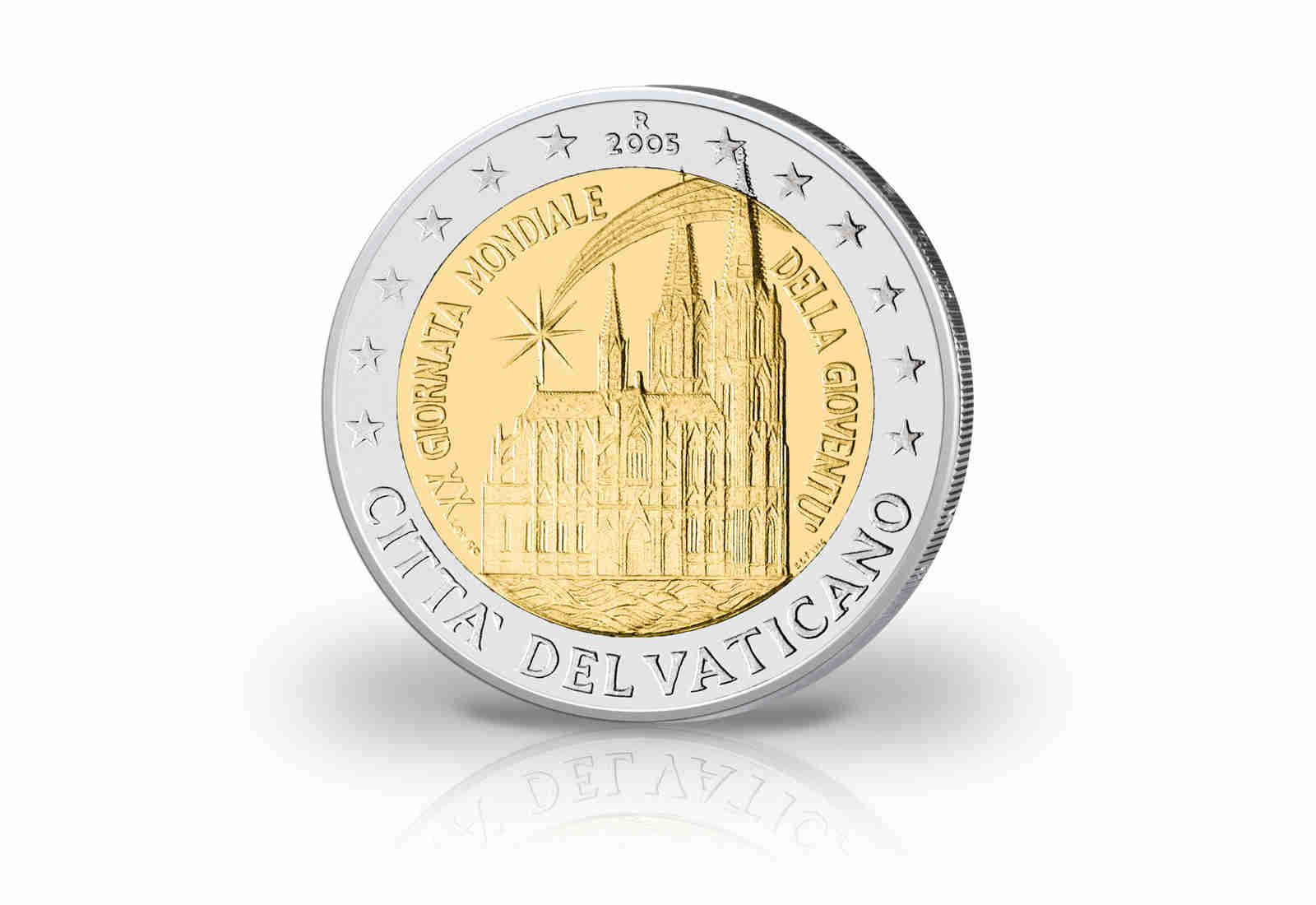 2 Euro 2005 Vatikan Weltjugendtag st im Blister