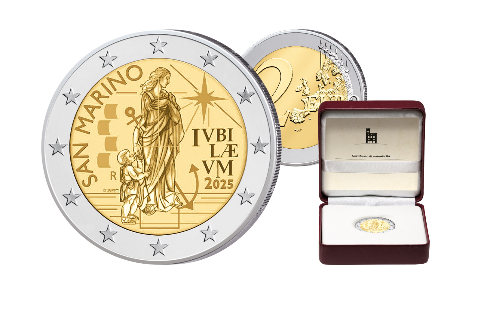 2 Euro 2025 San Marino Pilger der Hoffnung PP