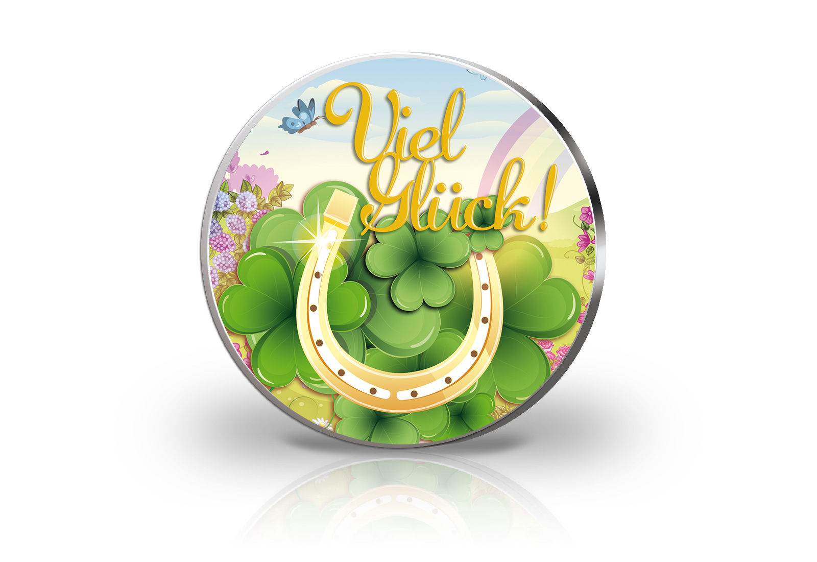 Viel Glück mit Farbmotiv