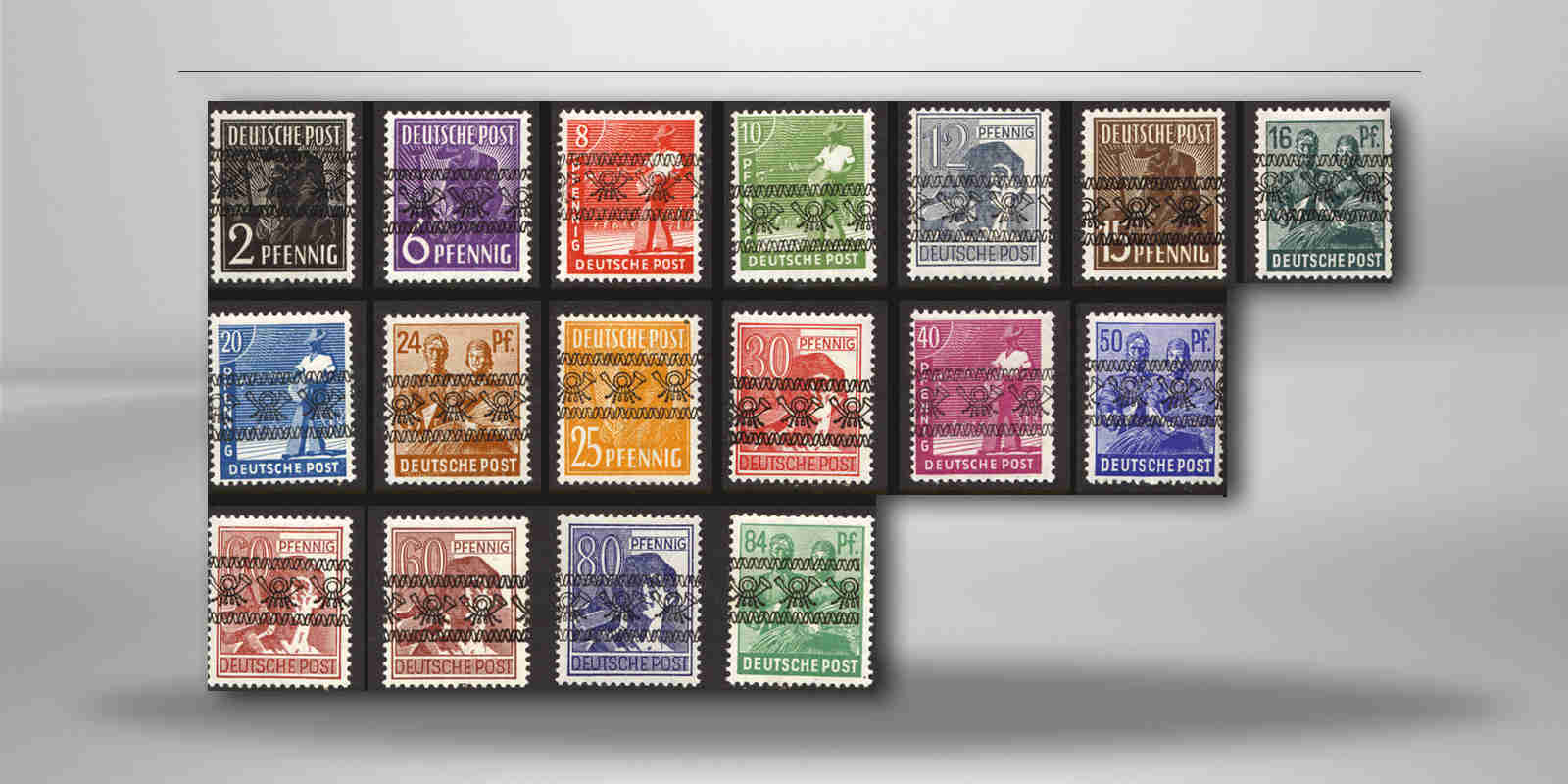 Bizone Mi.Nr. 16/35 postfrisch