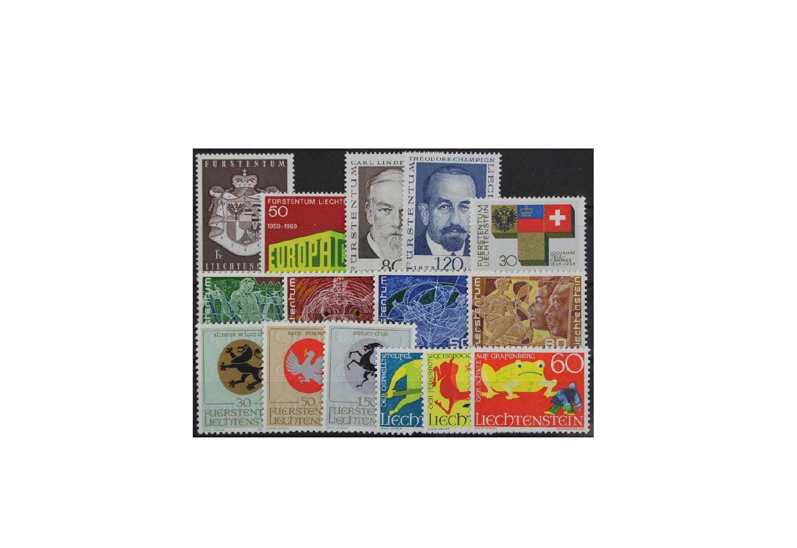 Liechtenstein Jahrgang 1969 postfrisch