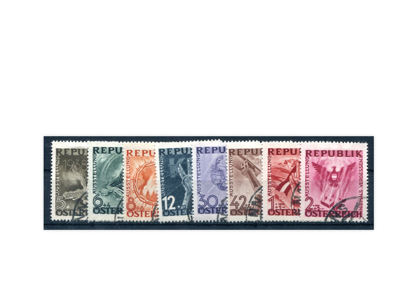 Österreich Antifaschistische Ausstellung Michel Nr. 776/83 gest.