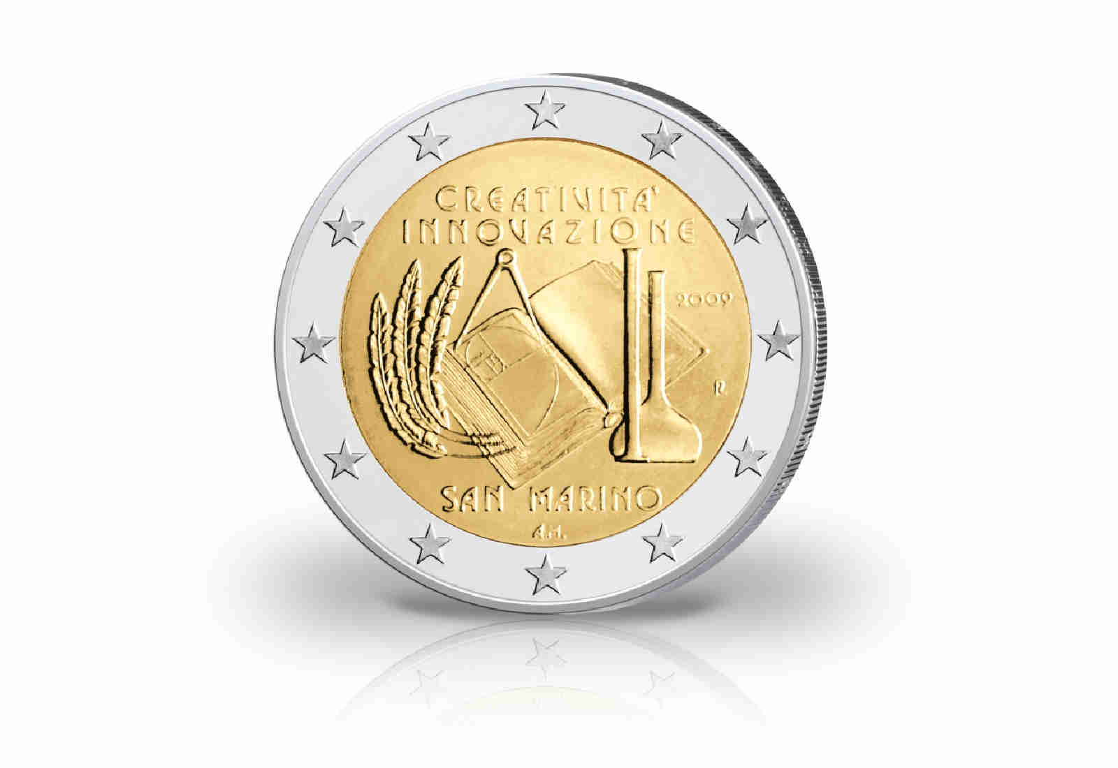 2 Euro 2009 San Marino Kreativität und Innovation st