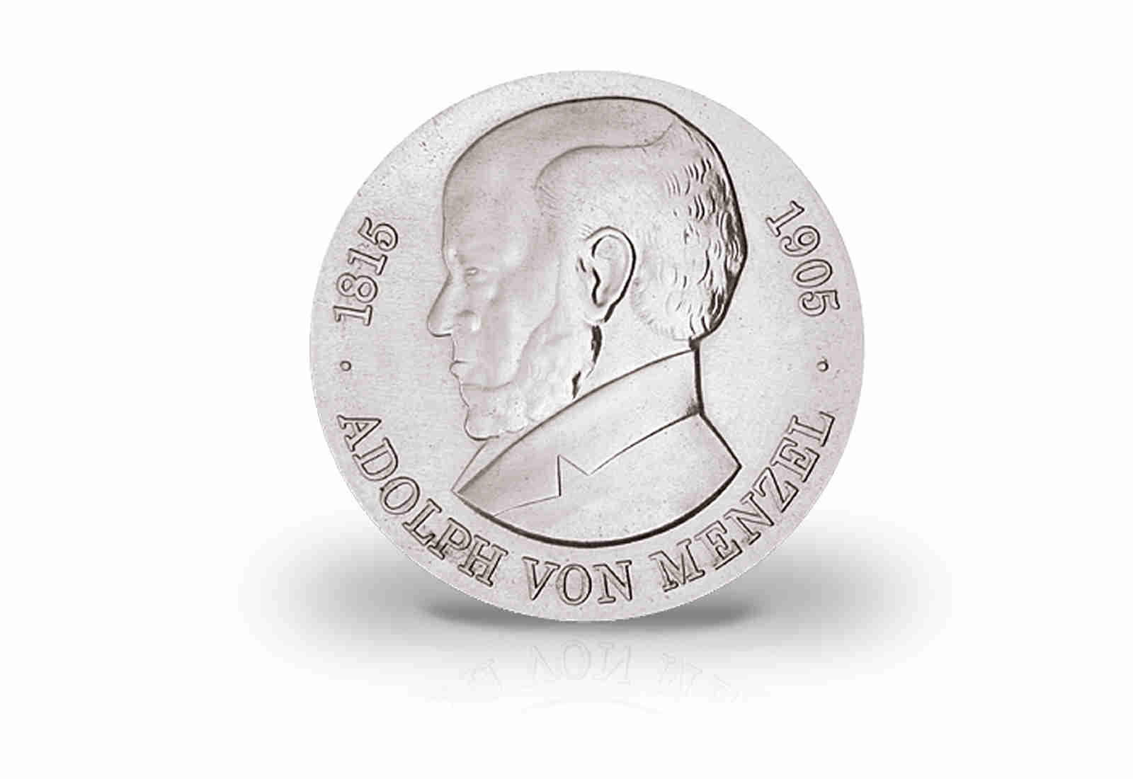 5 Mark Gedenkmünze 1980 DDR Adolph von Menzel Jaeger-Nr. 1576