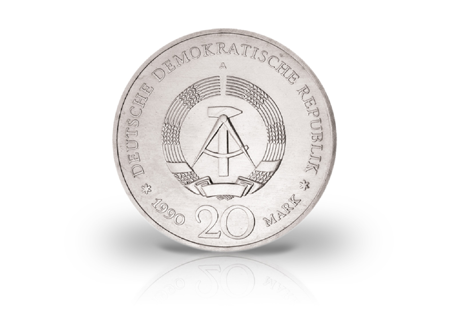 20 Mark Gedenkmünze 1990 DDR Öffnung des Brandenburger Tor Jaeger-Nr. 1635