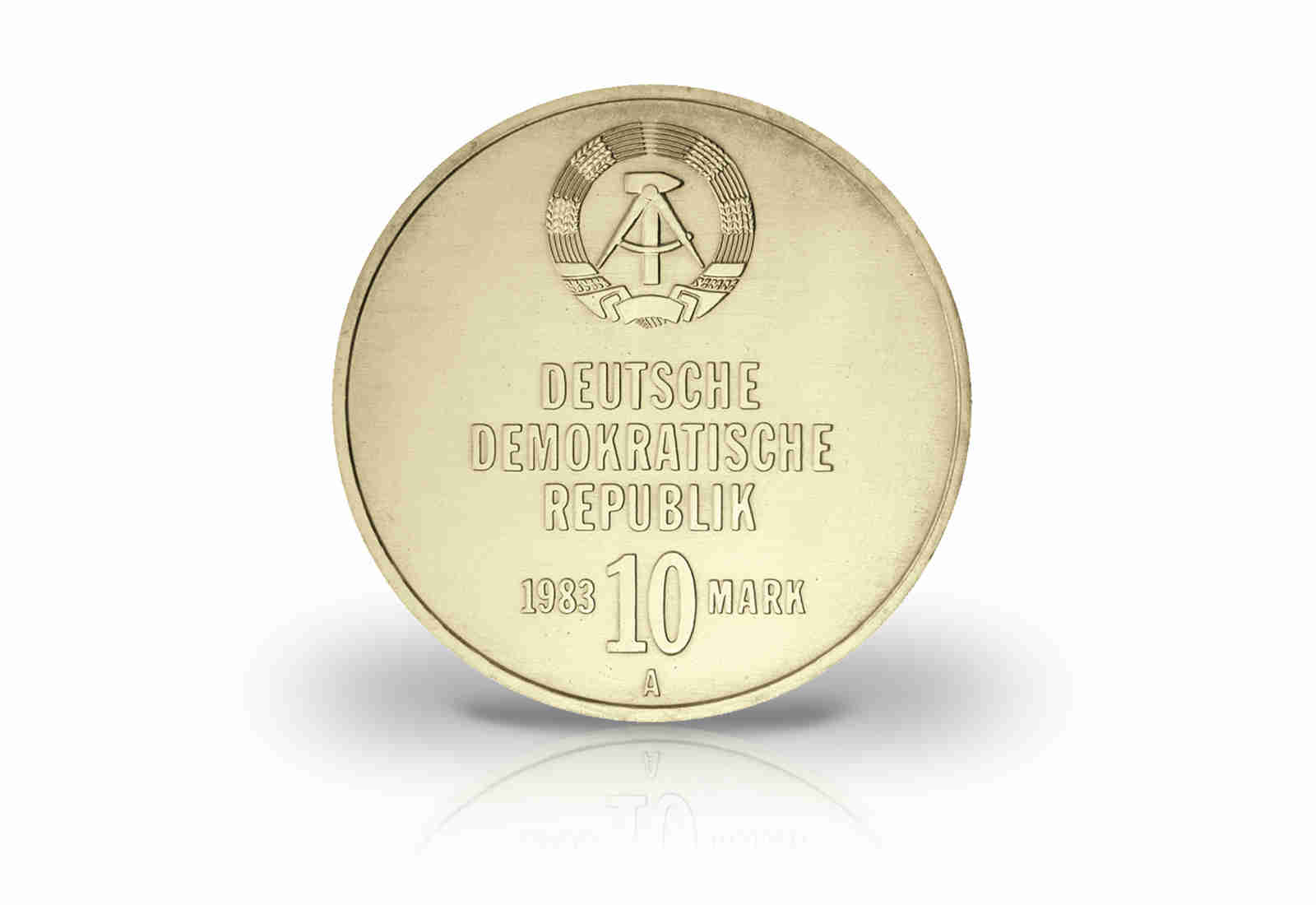10 Mark Gedenkmünze 1983 DDR 30 Jahre Kampfgruppen Jaeger-Nr. 1593