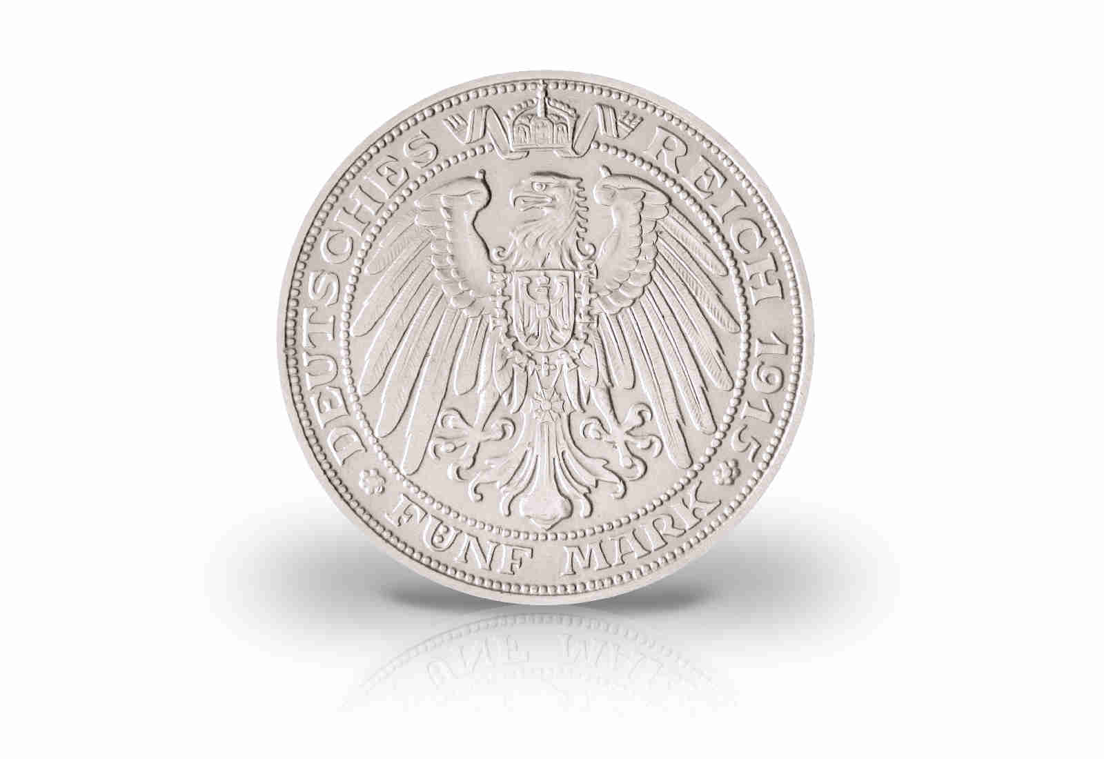 5 Mark 1915 Deutsches Kaiserreich Mecklenburg-Schwerin Jahrhundertfeier Jaeger-Nr. 89