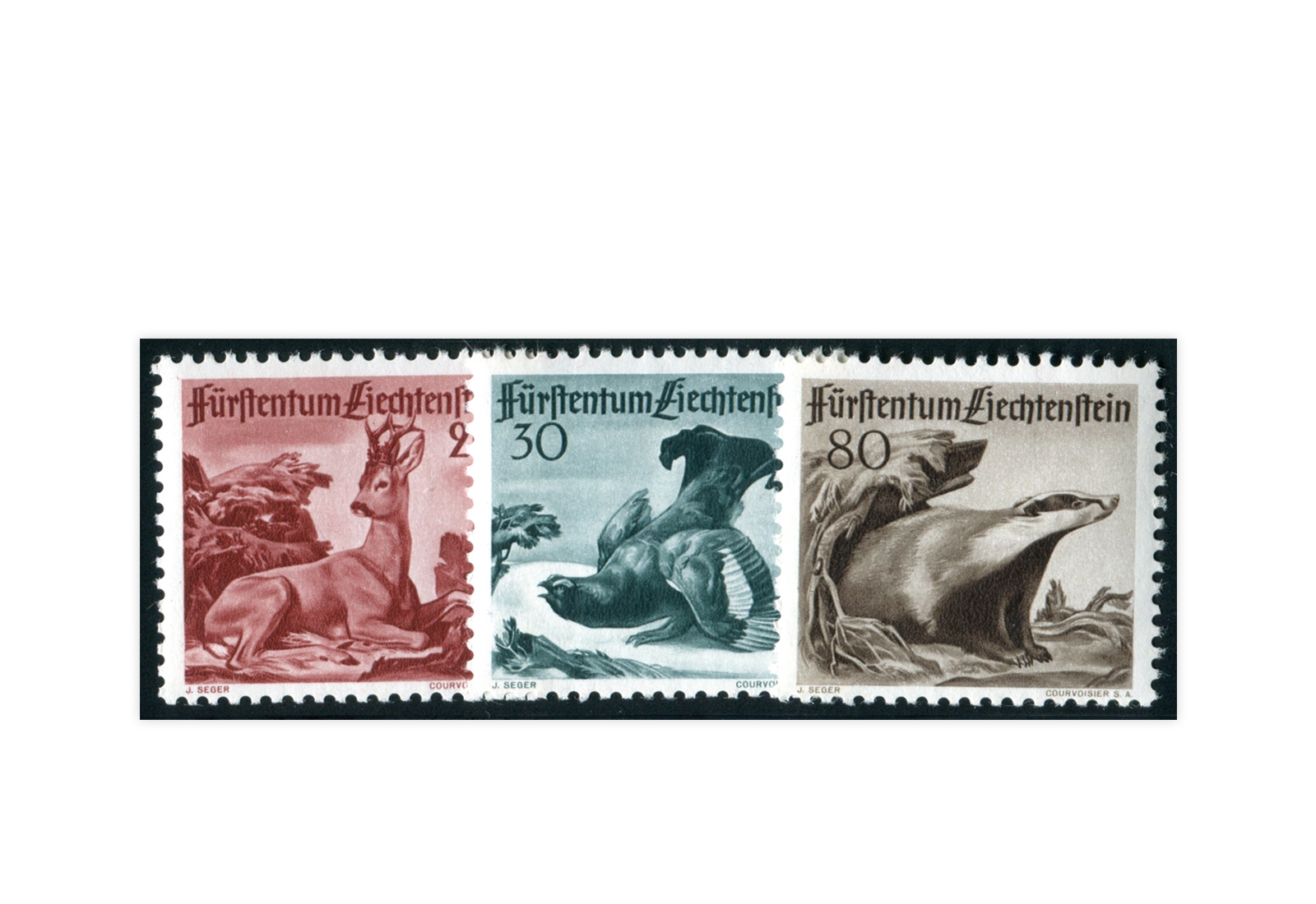 Liechtenstein Jagd (III) 1950 Mi.Nr. 285/287 postfrisch