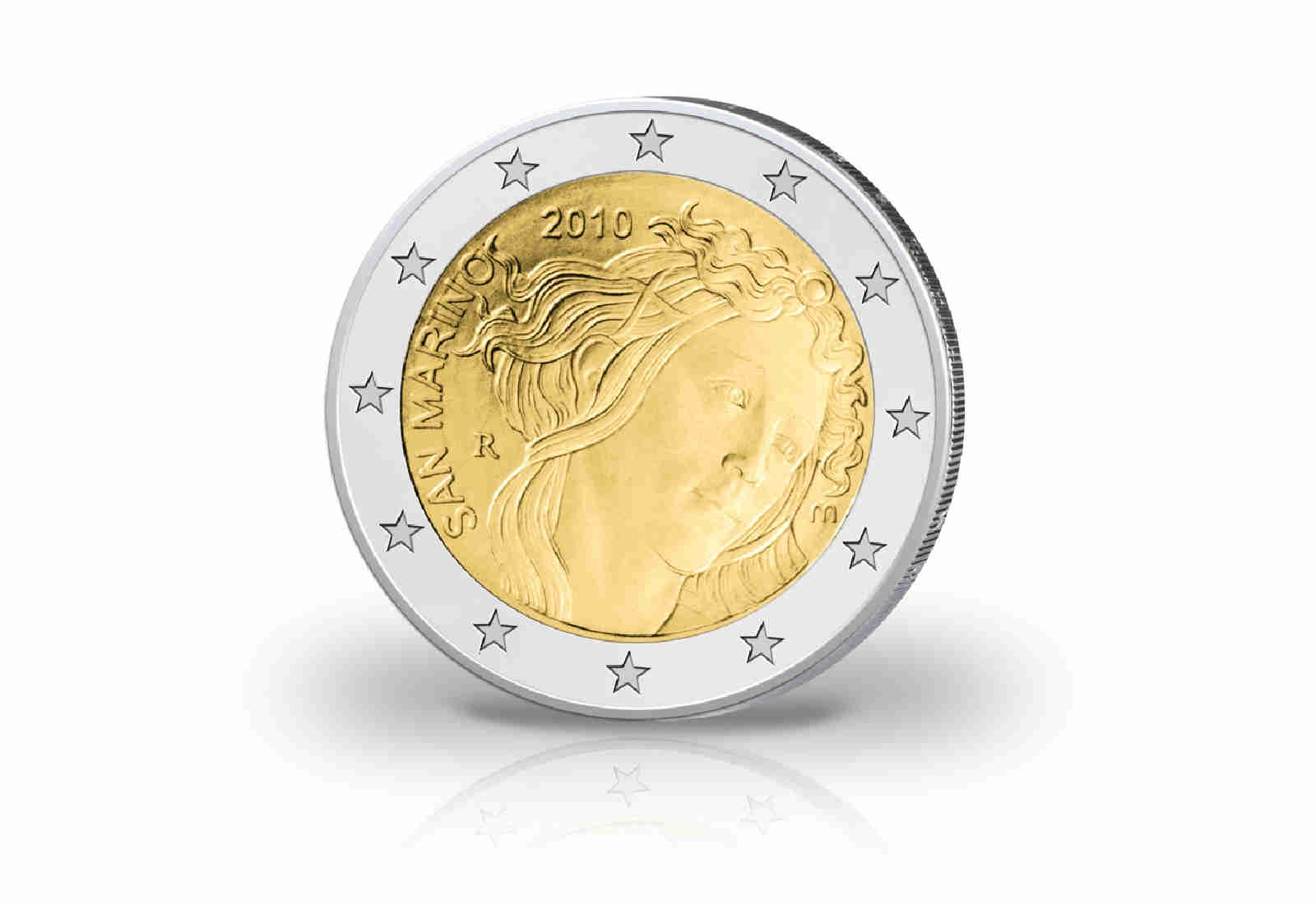 2 Euro 2010 San Marino Sandro Botticelli st im Blister
