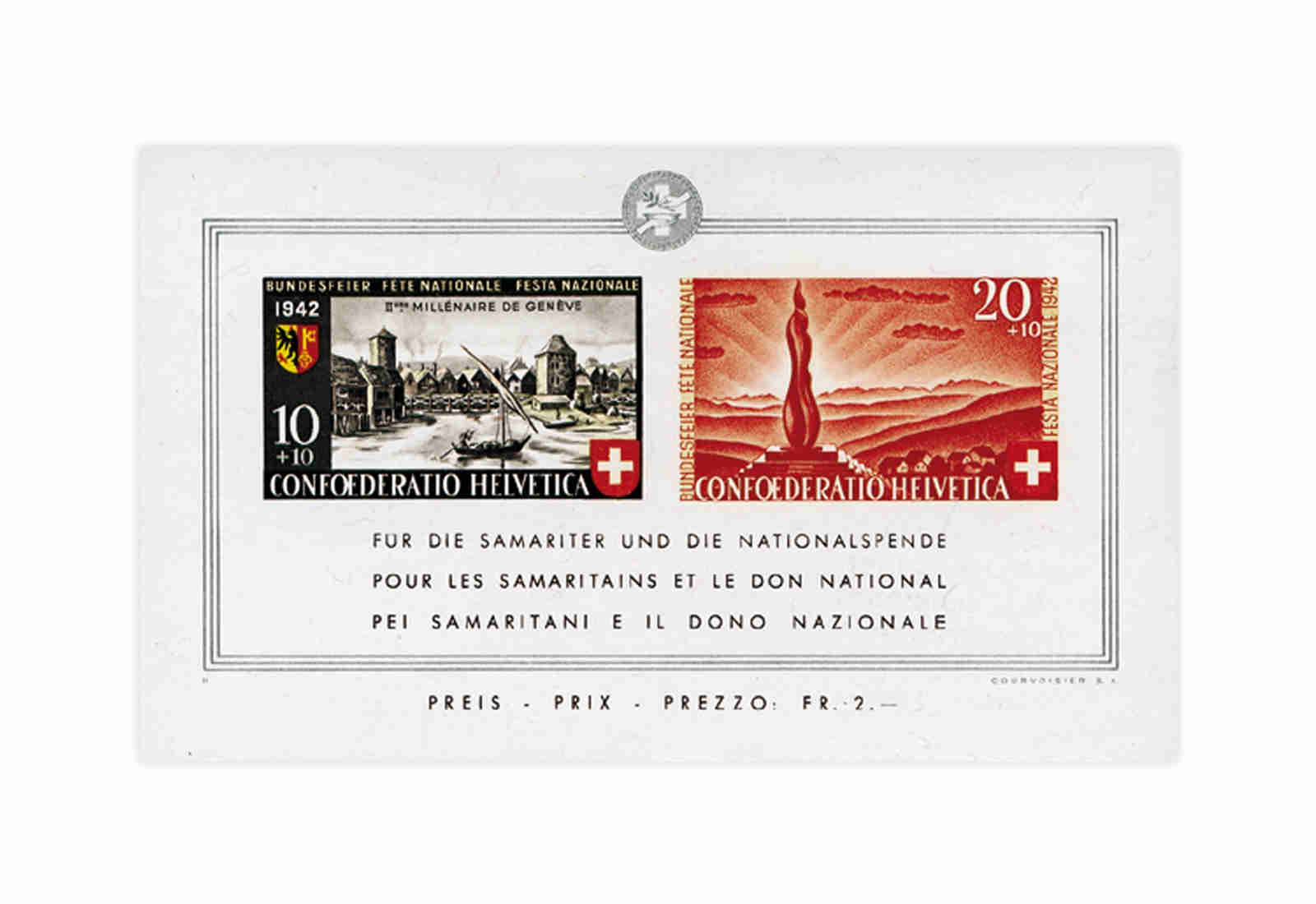 Schweiz Block 7 Pro Patria 1942 postfrisch