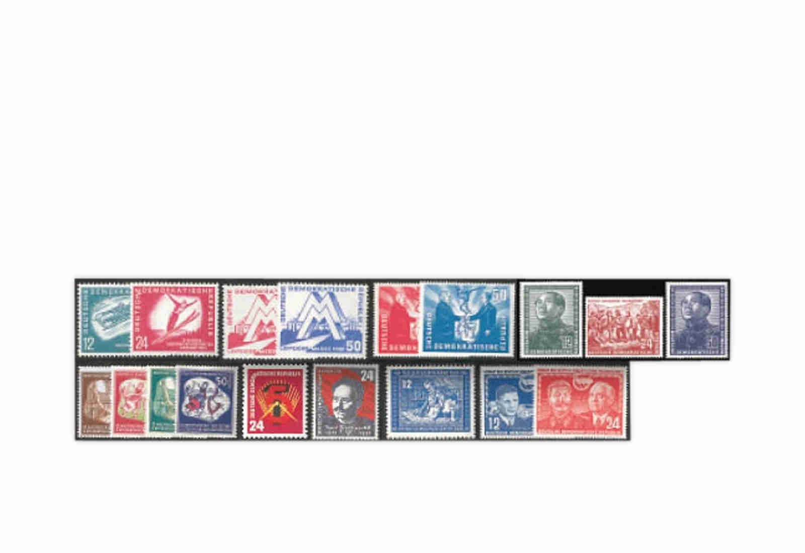 DDR Jahrgang 1951 Mi.Nr. 280-297 gestempelt