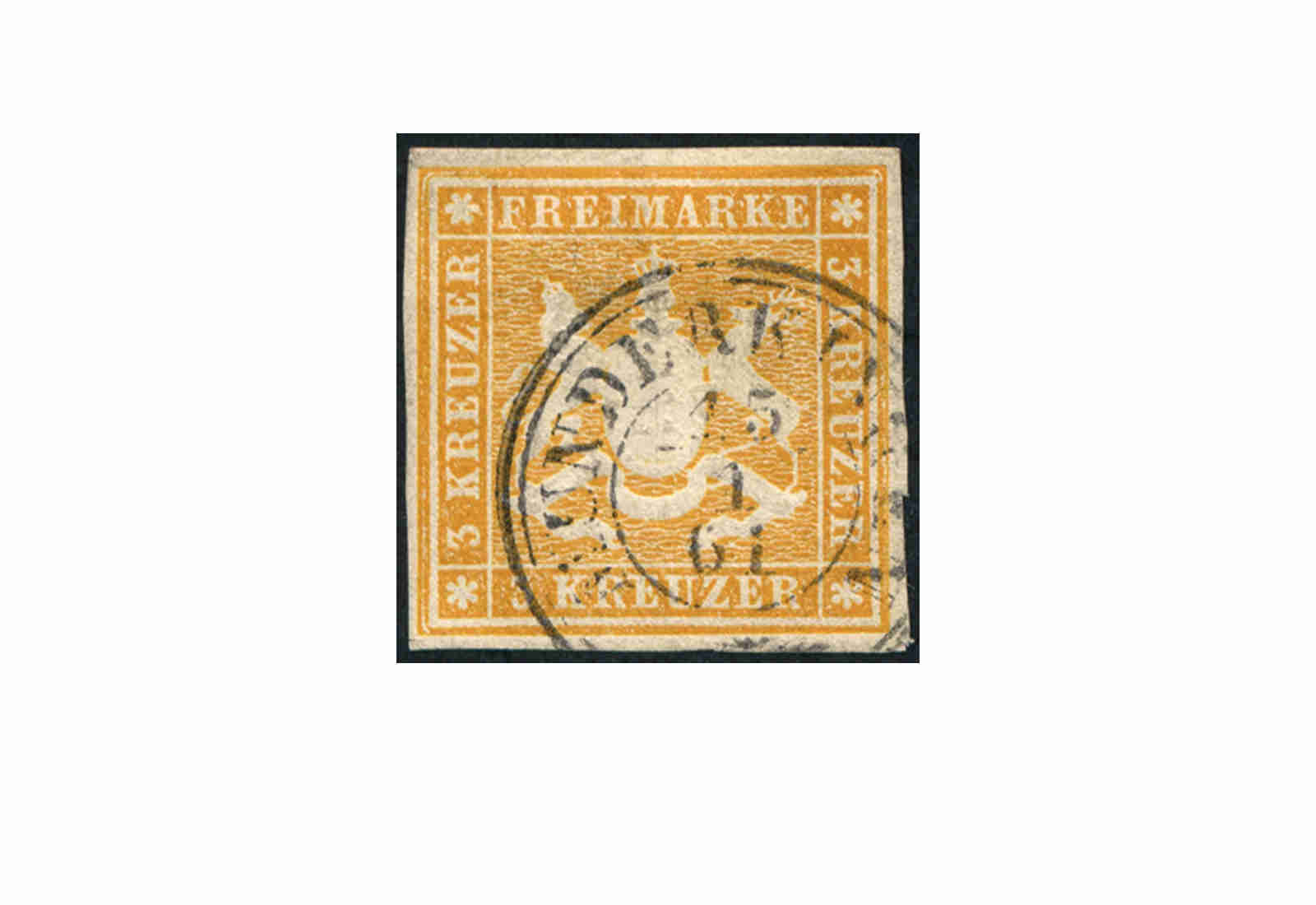 Briefmarke Altdeutschland Württemberg Freimarke 1859 Michel-Nr. 12 gestempelt