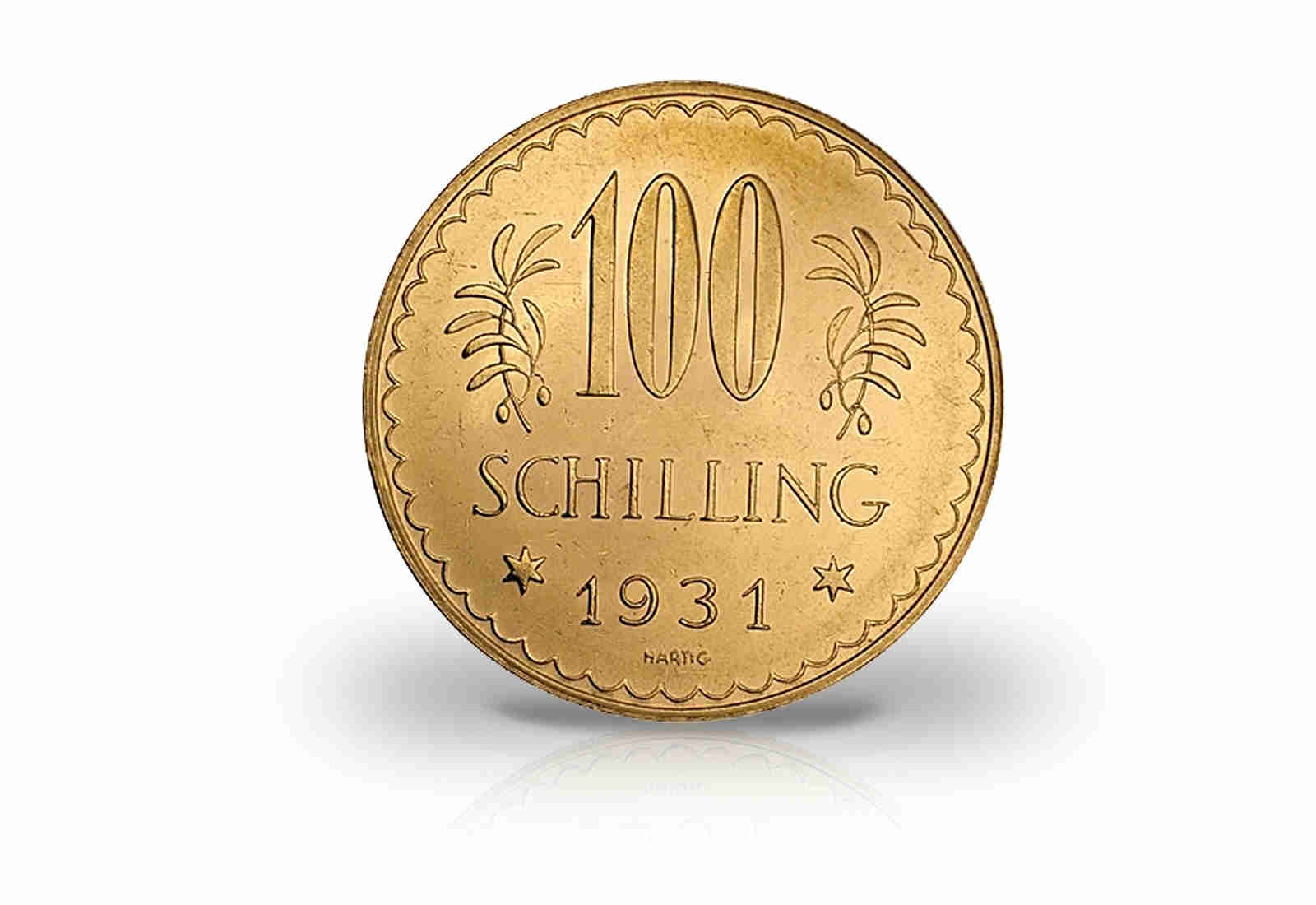 100 Schilling Goldmünze 1926-1938 Österreich ss/vz