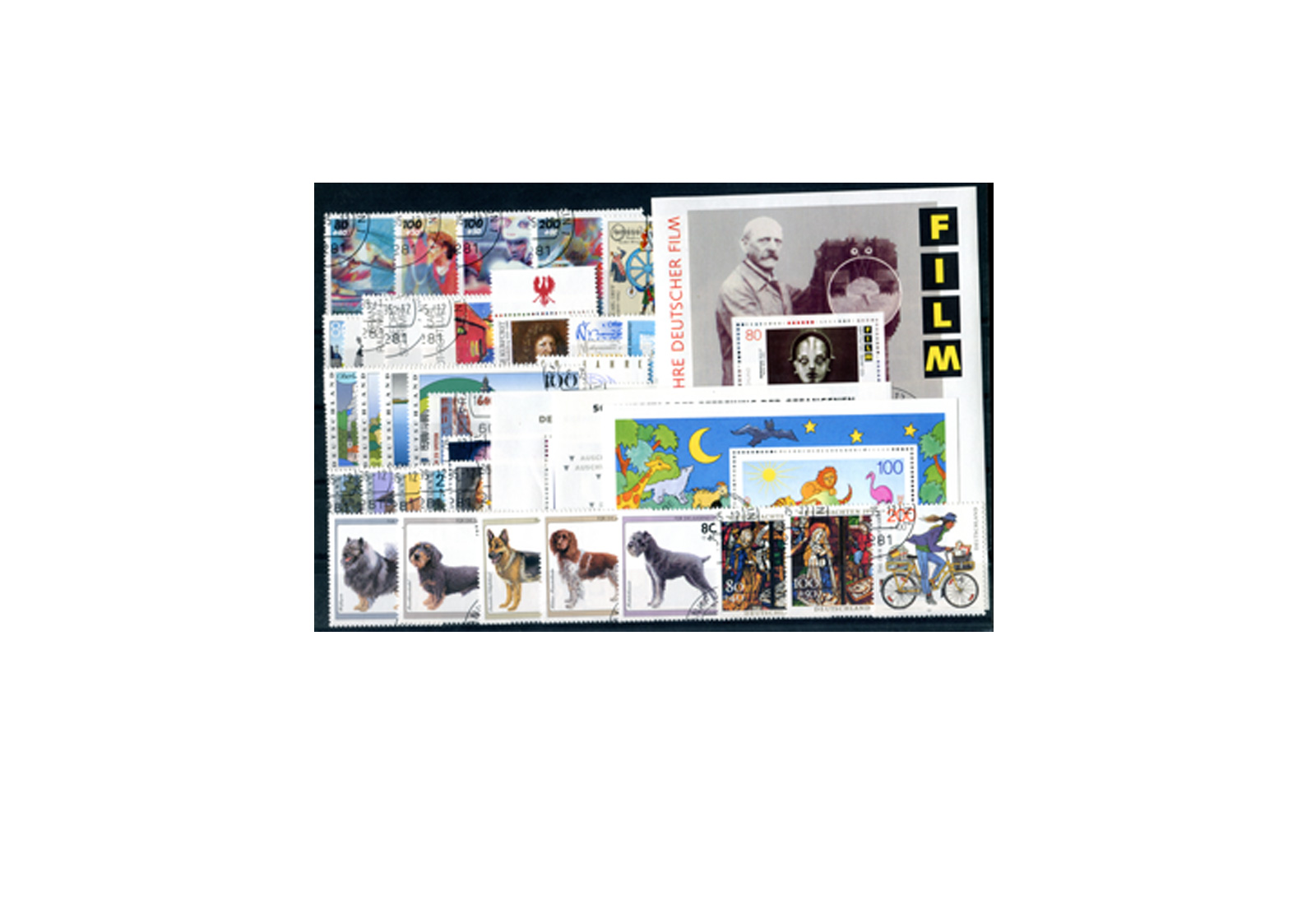 Briefmarken BRD Jahrgangssatz 1995 Michel-Nr. 1772-1833 gestempelt