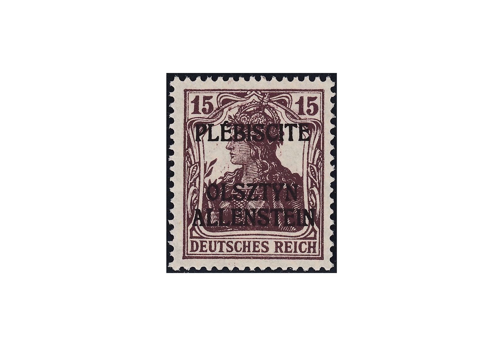 Briefmarke Allenstein MiNr.: 4 I ** Dt. Abstimmungsgebiet