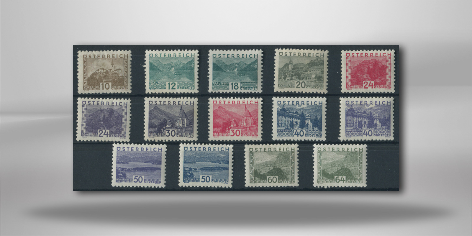 Österreich Michel Nr 530/43 ** 14 Briefmarken