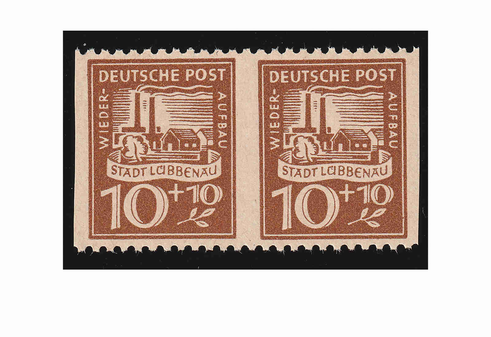 Briefmarke Lübbenau MiNr.: 4 A Us ** PA