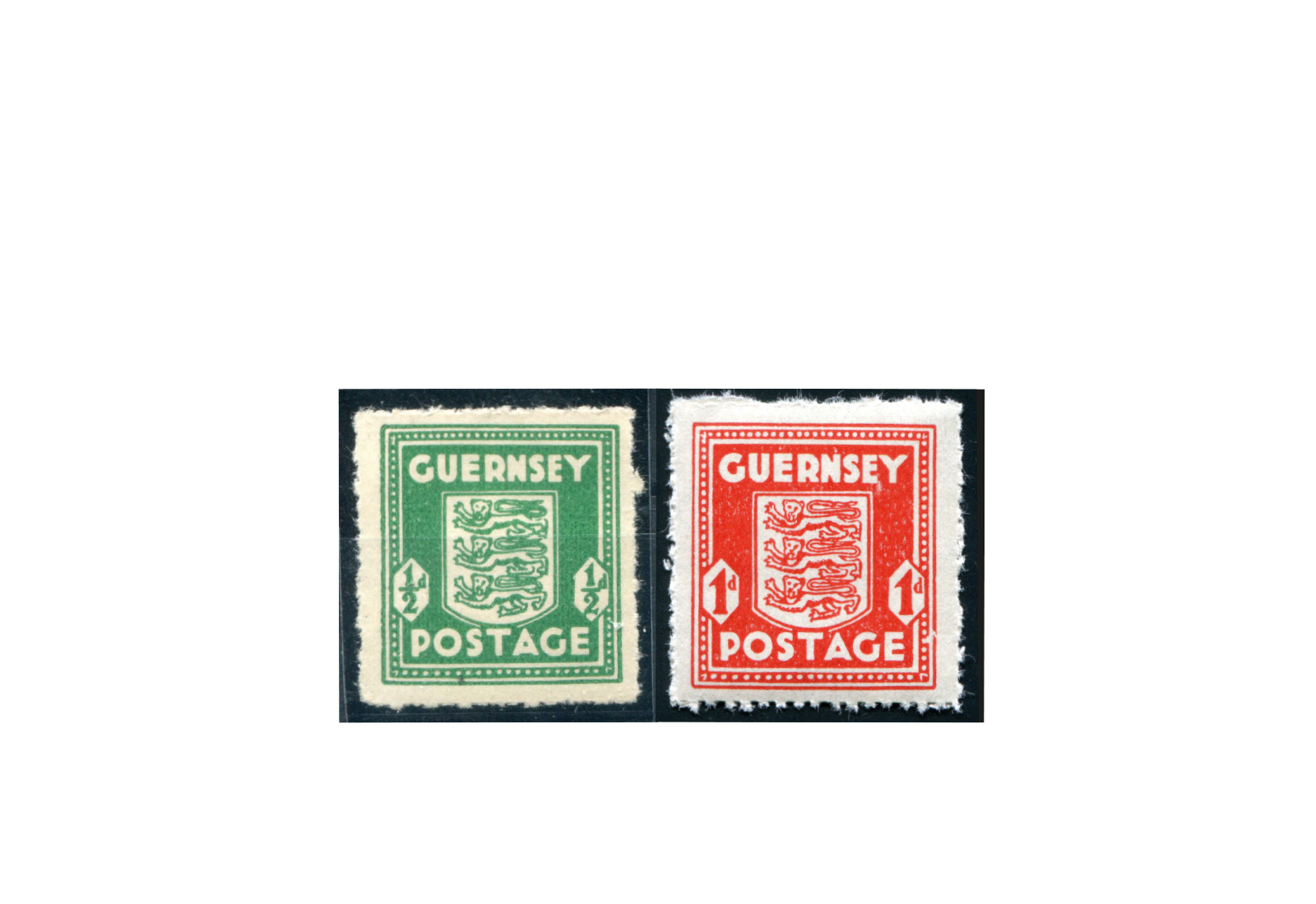 Deutsche Besetzung II. WK 1941/1942 Guernsey Michel-Nr. 1+2 postfrisch geprüft