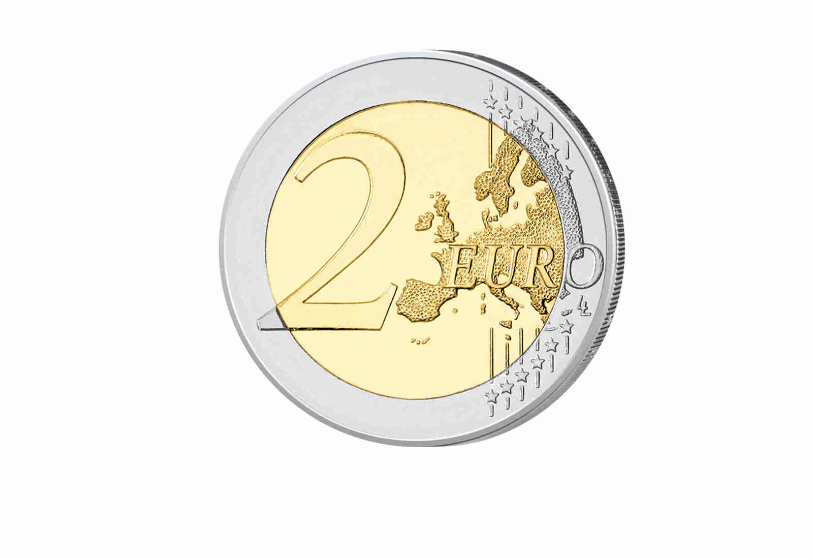 2 Euro 2025 Papst Leo XIV mit Farbapplikation