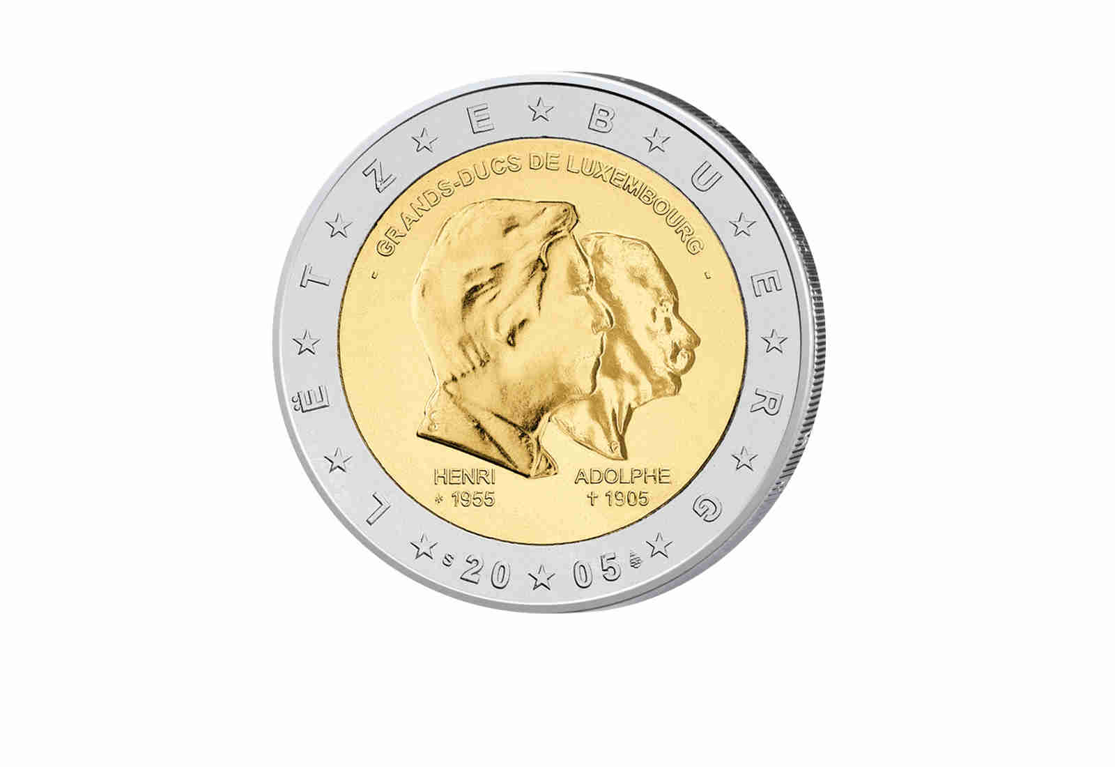 2 Euro 2005 Luxemburg 100. Todestag von Großherzog Adolphe
