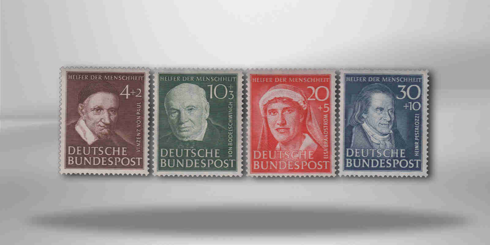 Briefmarken BRD Wohlfahrt 1951 Michel-Nr. 143-146 postfrisch