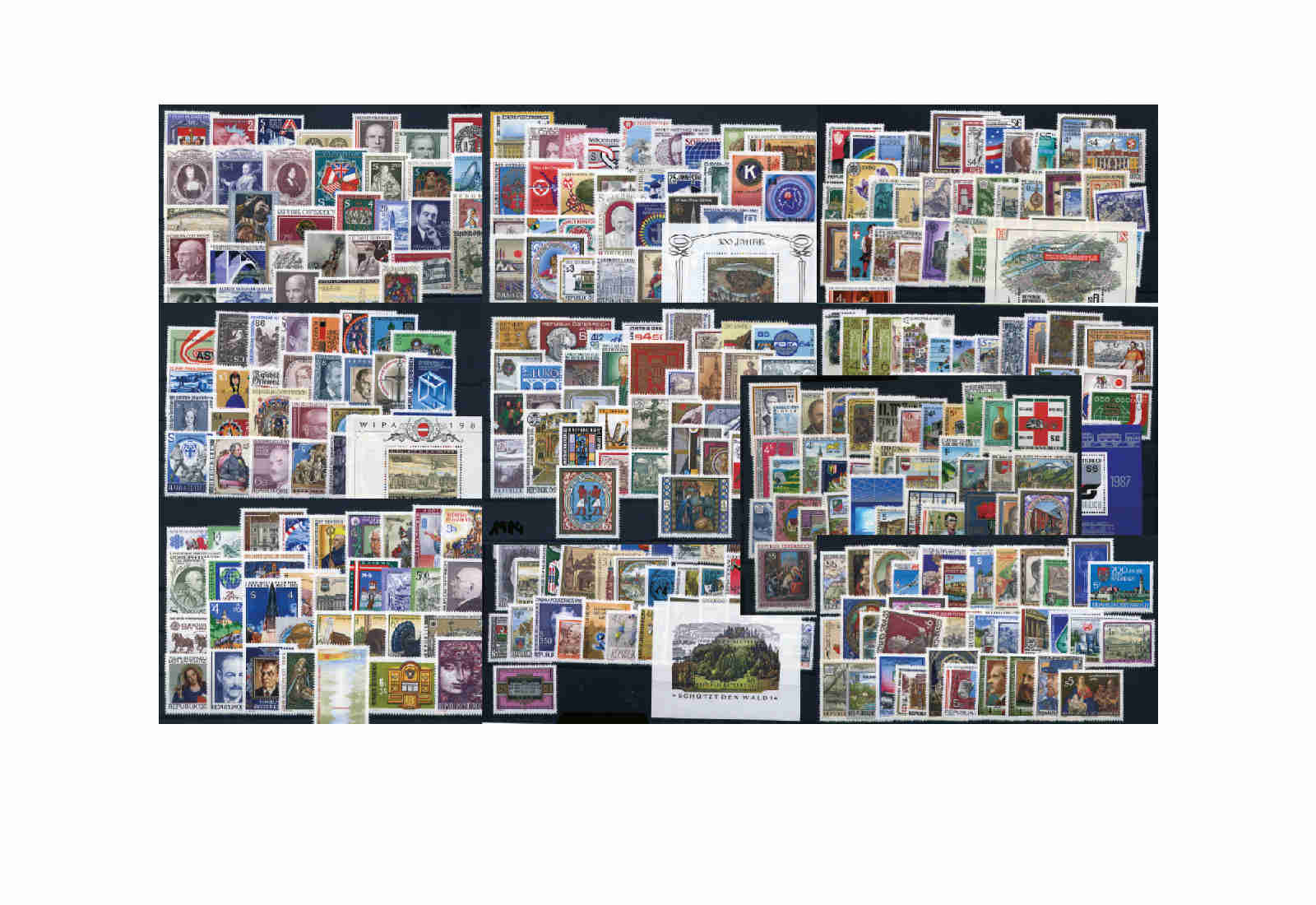 Österreich Jahrgang 1980-1989 Michel Nr. 1631-1977 postfrisch