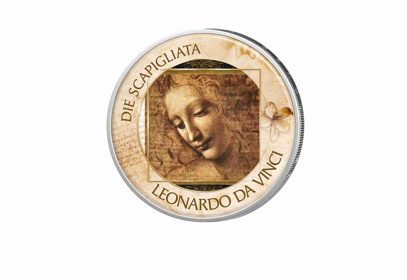 2 Euro Die Scapigliata Serie-Kunst I mit Farbapplikation