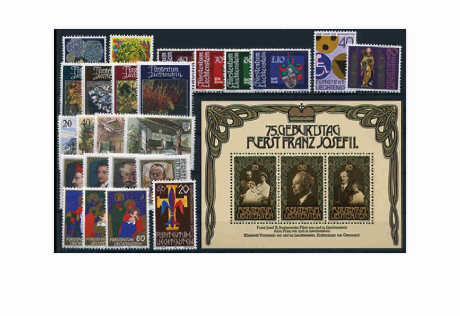 Liechtenstein Jahrgang 1981 postfrisch