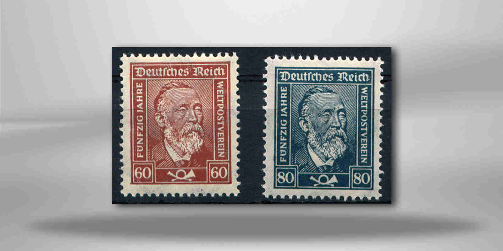 Briefmarken Deutsches Reich 1924 Michel-Nr. 362/63 Falz