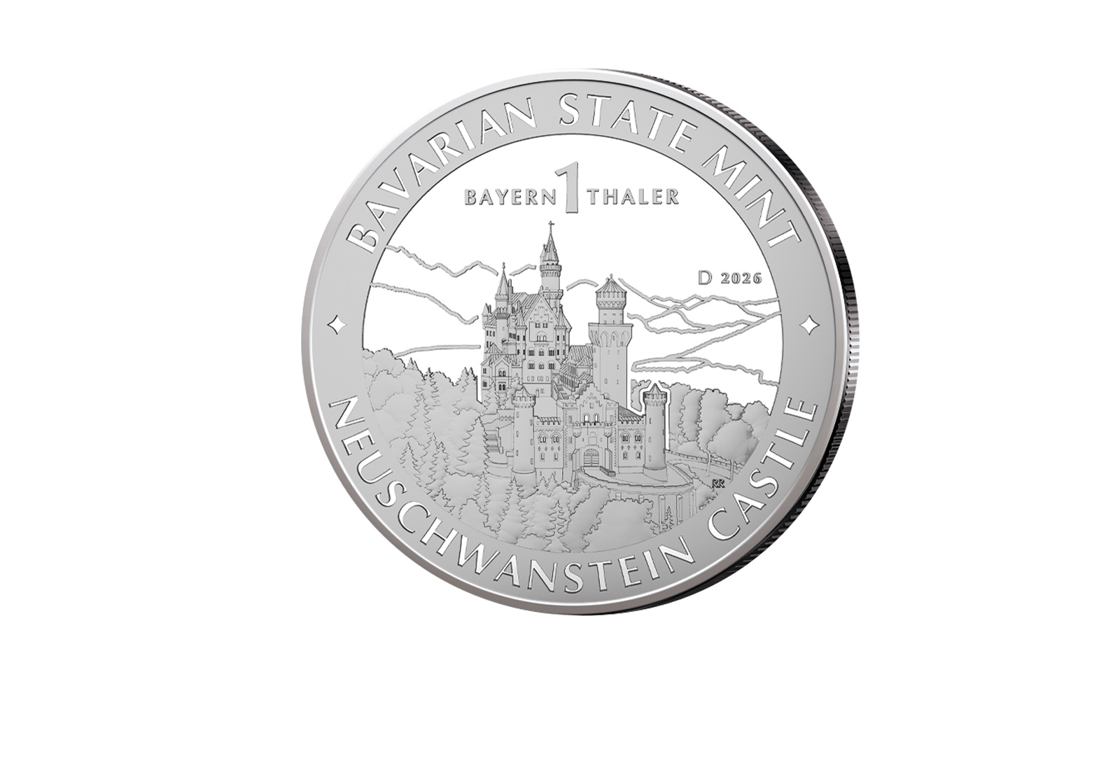 Silbermünze 1 oz 1 Bayern Thaler 2026 Schloss Neuschwanstein st