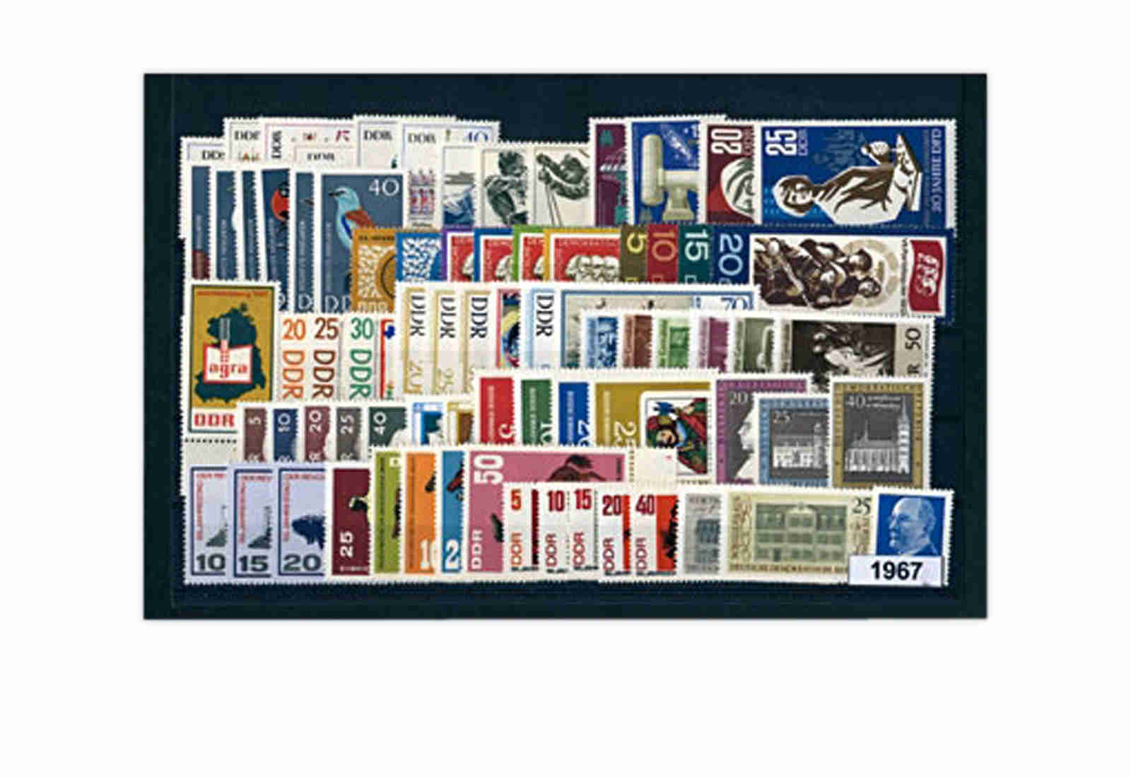 DDR Jahrgang 1967 gestempelt