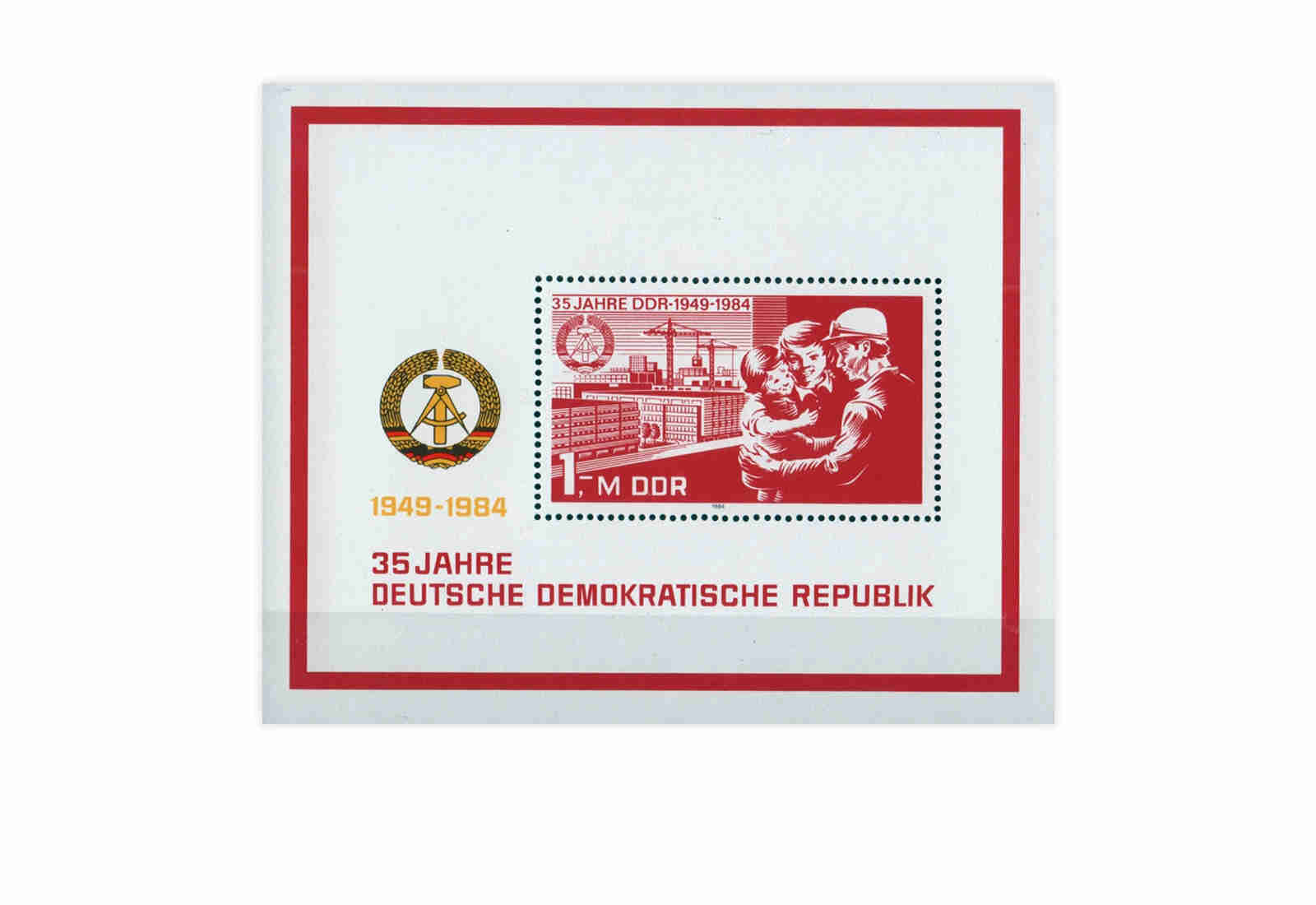 DDR Block 78 35 Jahre DDR 1984 **