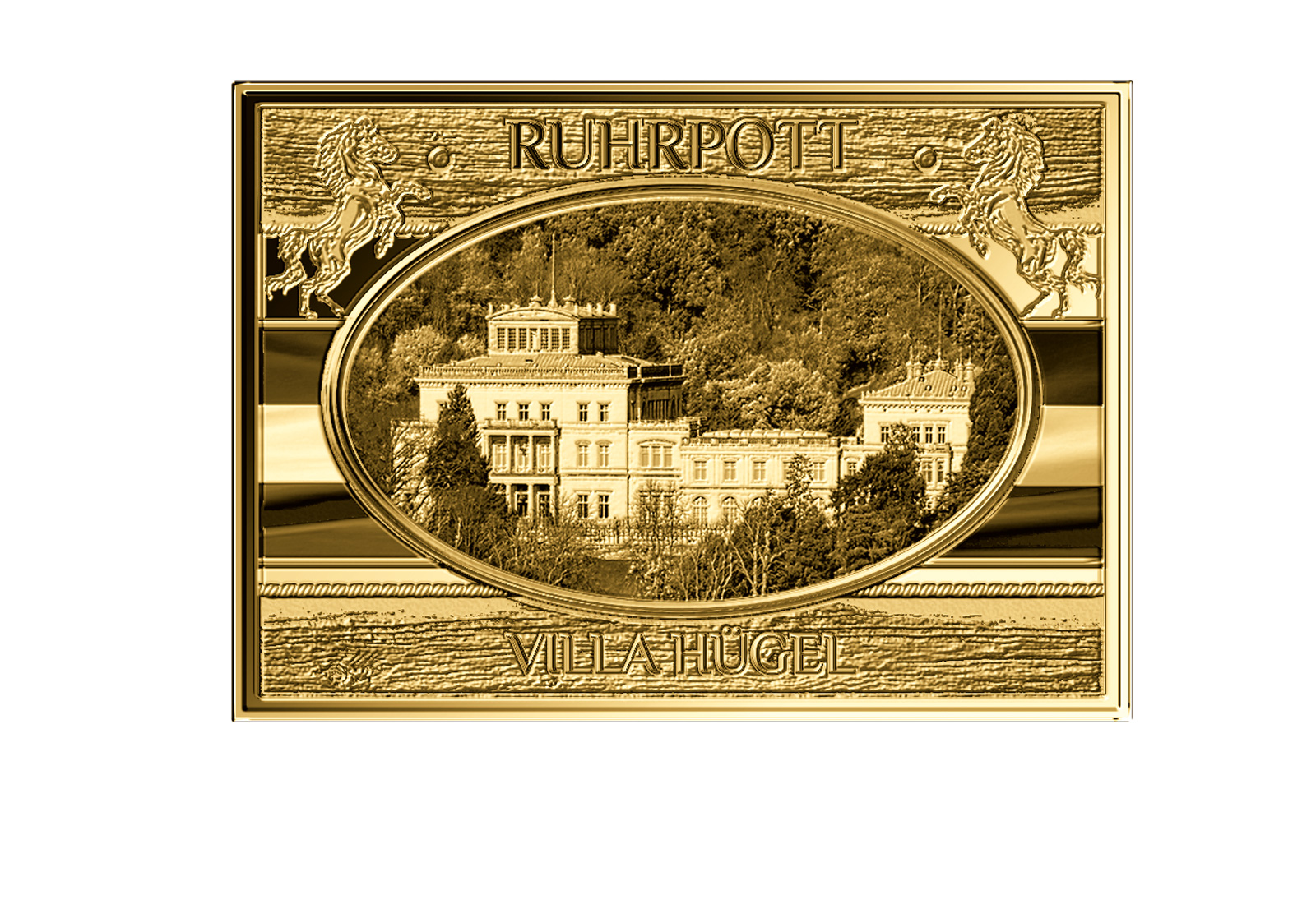 Goldbarren Villa Hügel - NRW Ruhrpott 999/1000 Gold