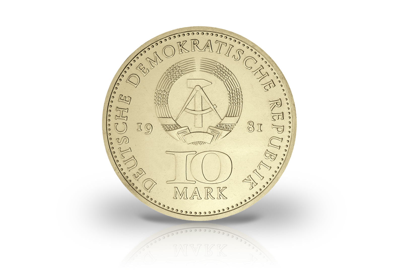 10 Mark Gedenkmünze 1981 DDR 750 Jahre Berlin Jaeger-Nr. 1582