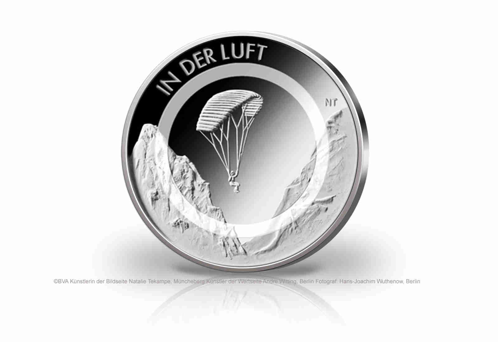 10 Euro 2019 Deutschland In der Luft mit Polymerring PP Prägestätte unserer Wahl