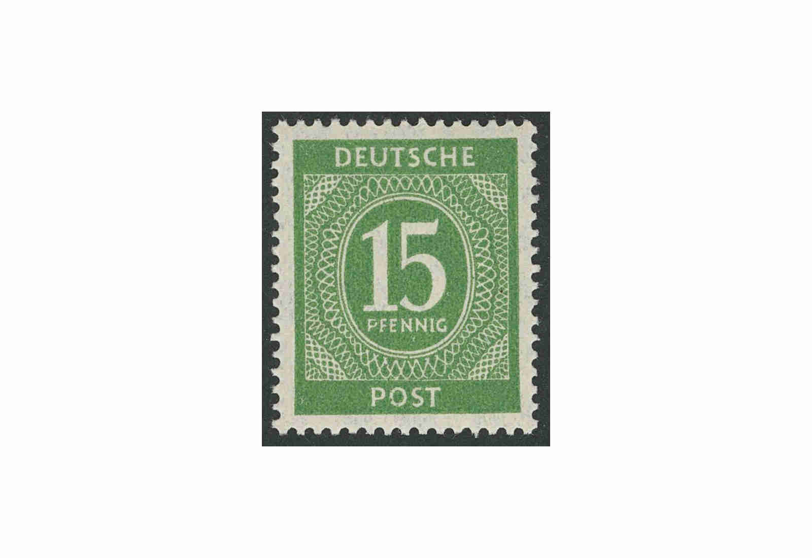 Briefmarke Alliierte Besetzung Kontrollrat I 1946 Michel-Nr. 922 b postfrisch