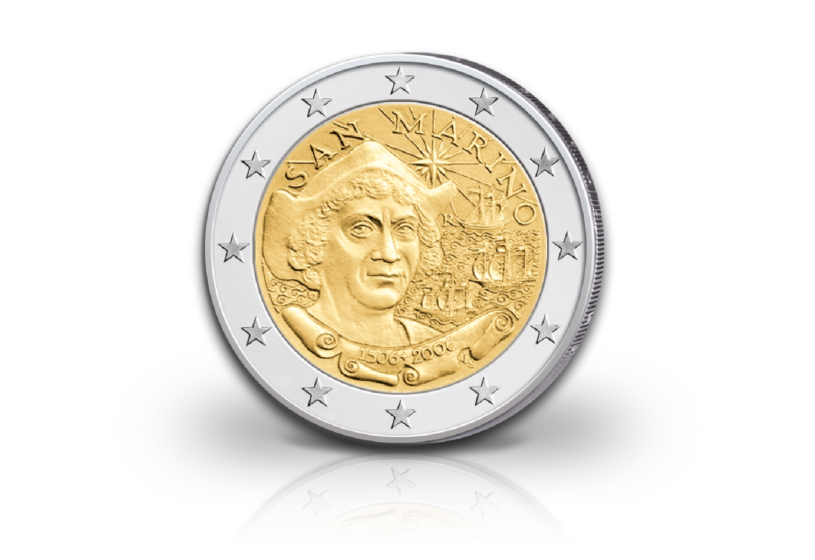 San Marino 2 Euro-Gedenkmünze 2006 Kolumbus