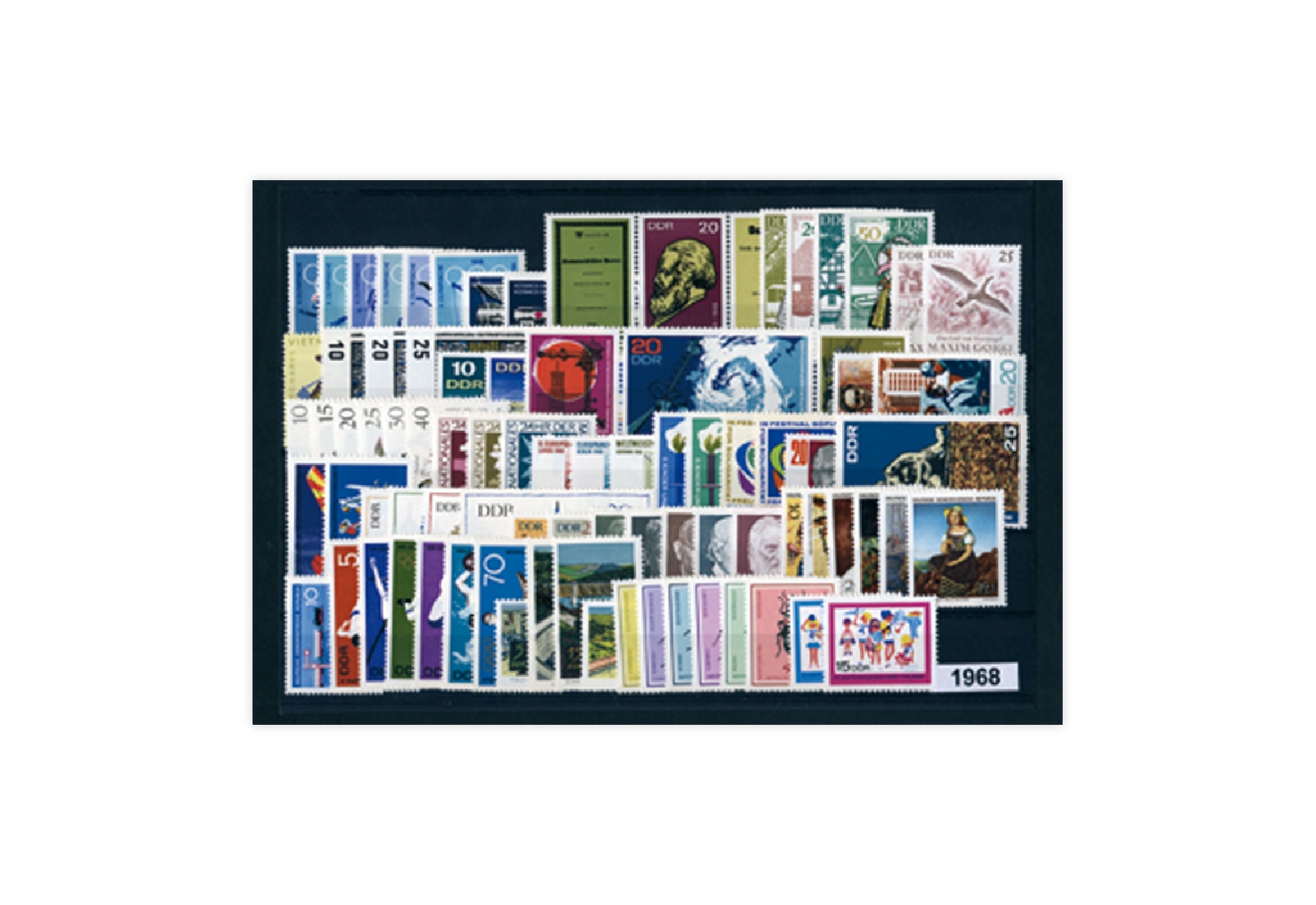 DDR Jahrgang 1968 gestempelt