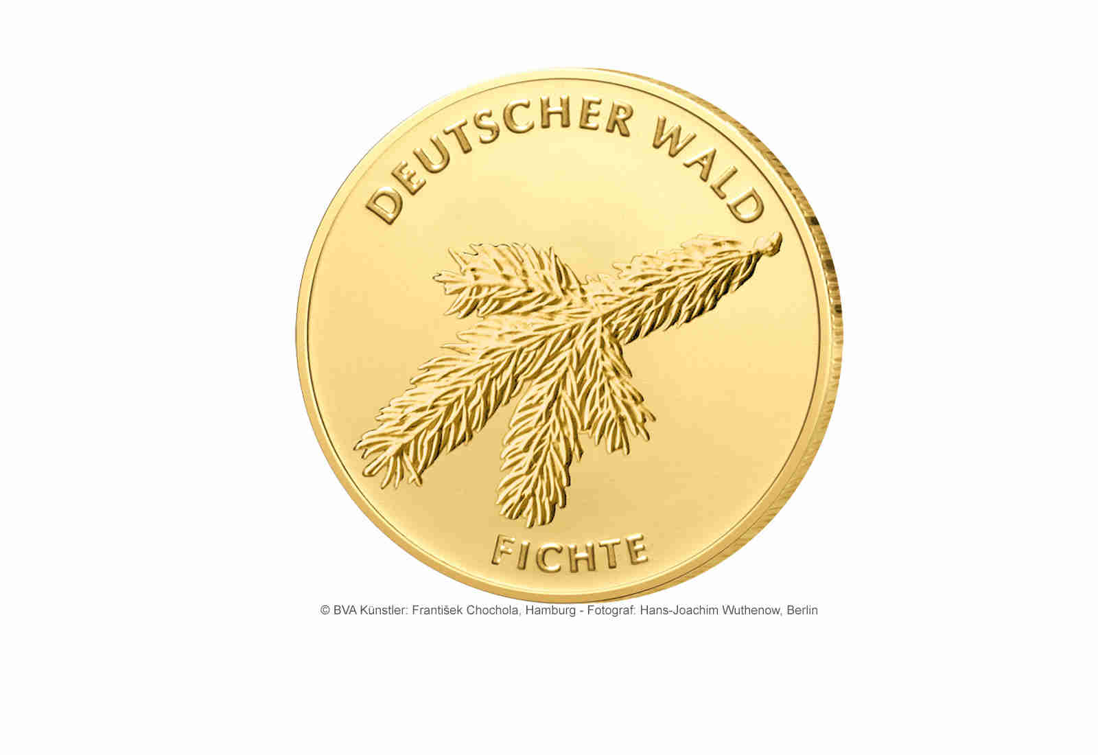20 Euro 2012 Goldmünze Deutschland Fichte Prägestätte unserer Wahl