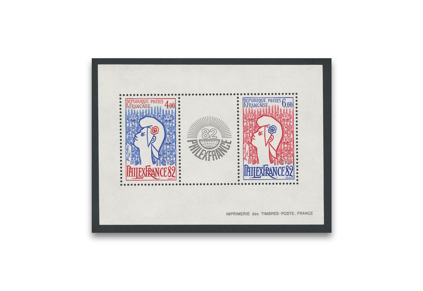 Briefmarken Frankreich Philexfrance 1982 Block 6 gestempelt
