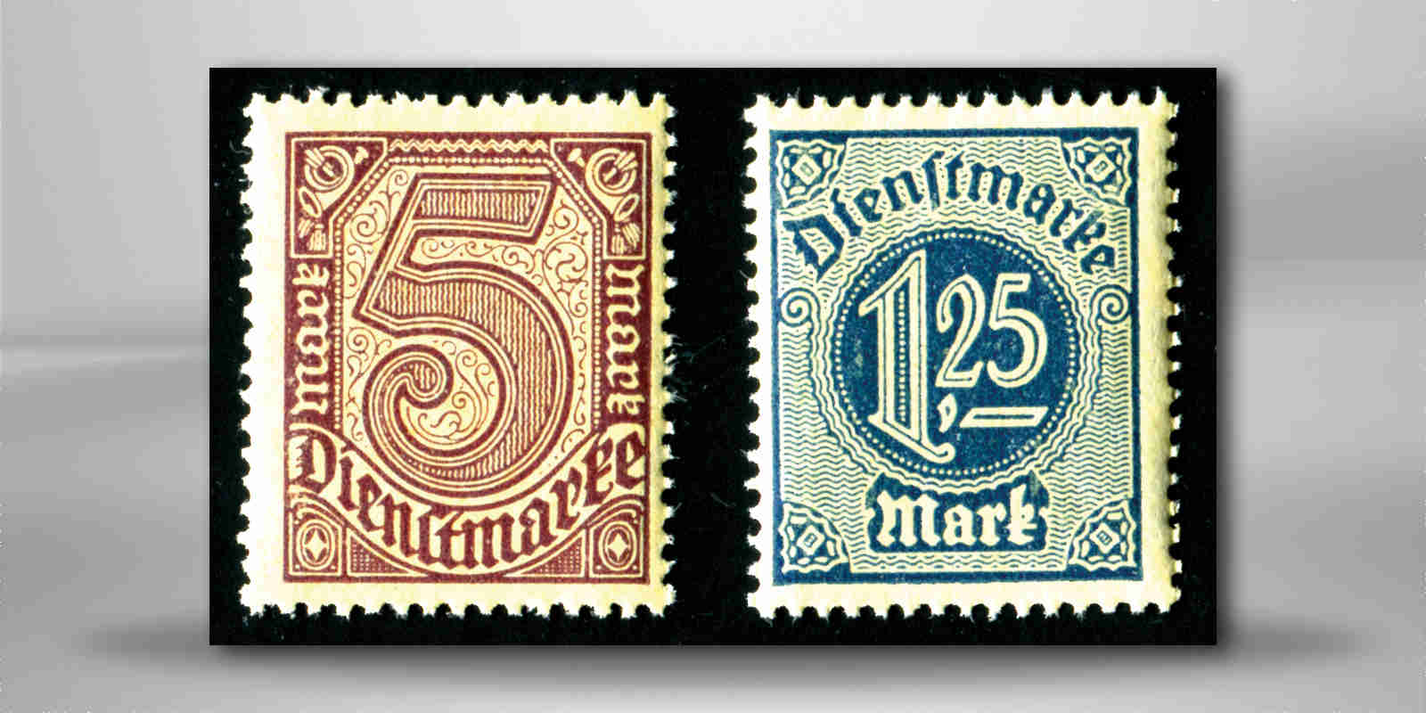 DR D 31 x und D 33 b ** gp. mit Friedensgummi