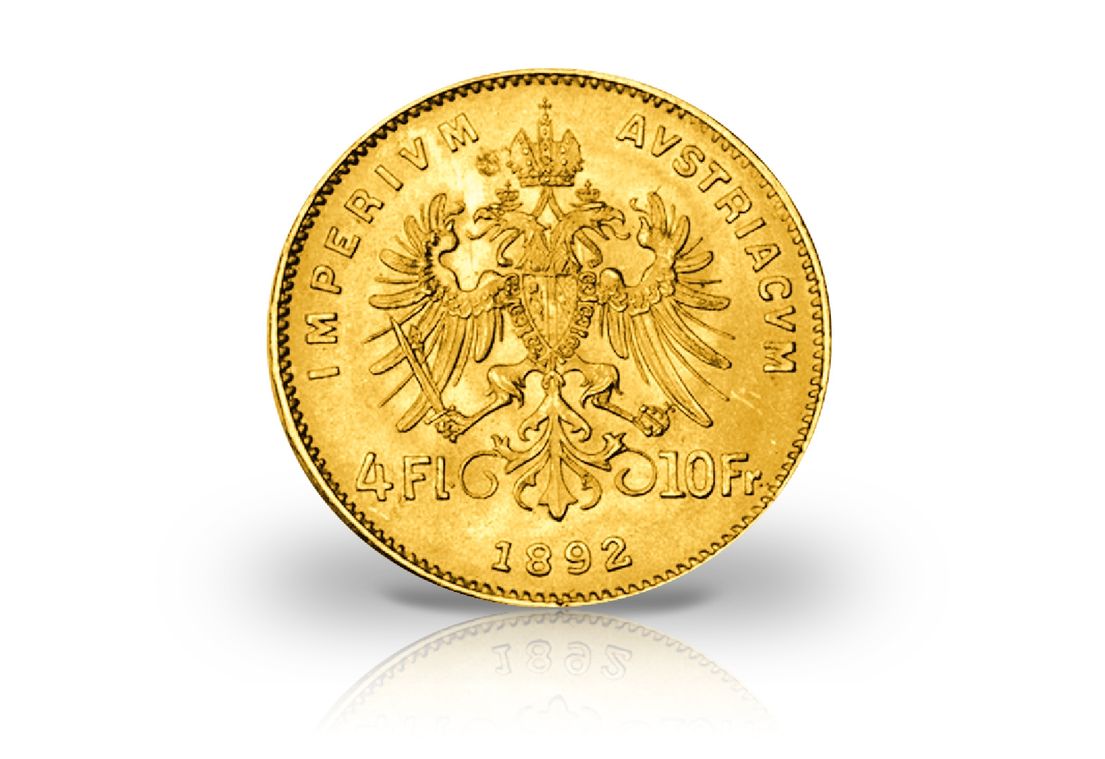 4 Florin/Gulden Goldmünze 1892 Österreich-Ungarn